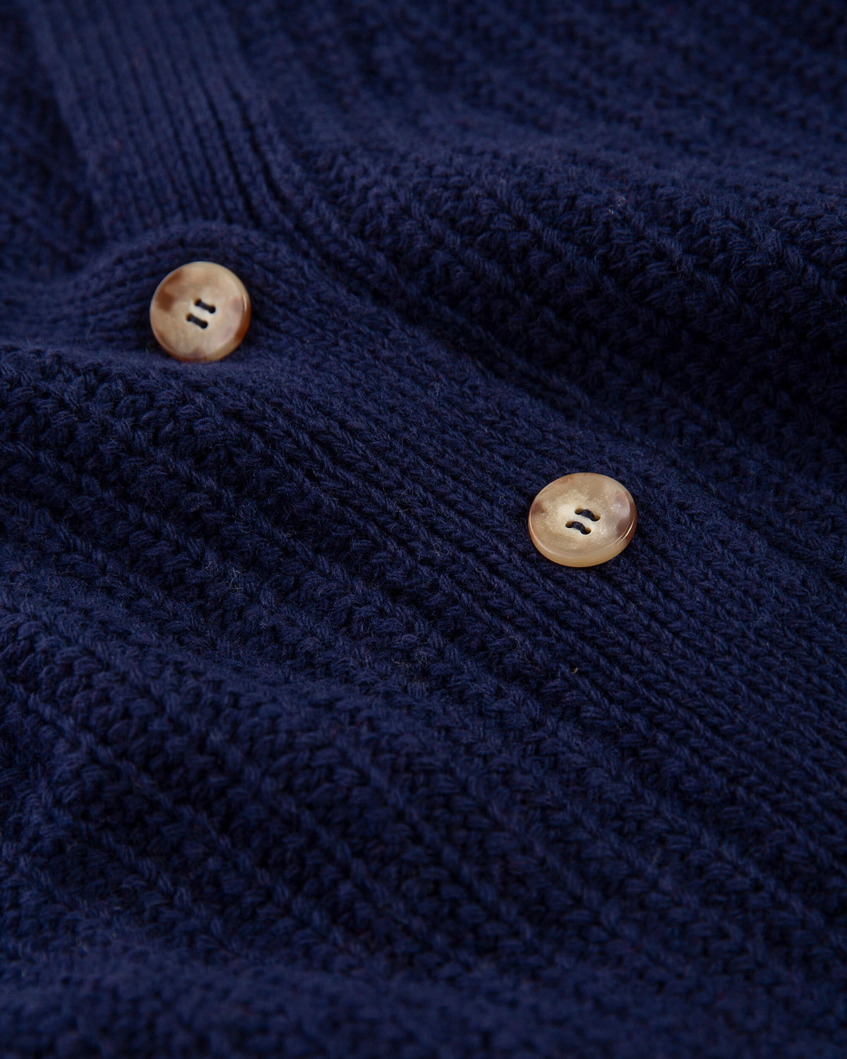Organic Knit Cardigan navy