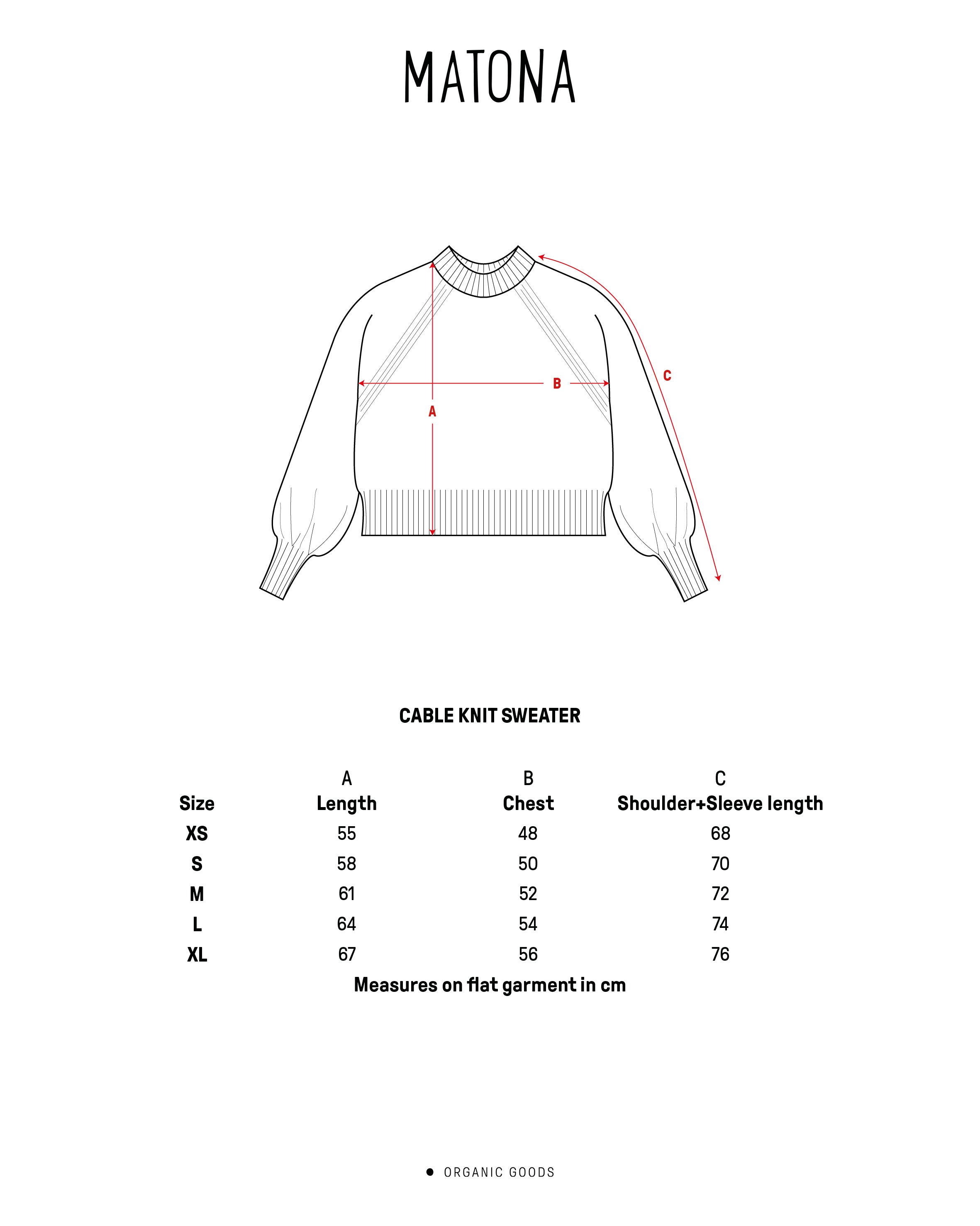 Cable Knit Sweater olive