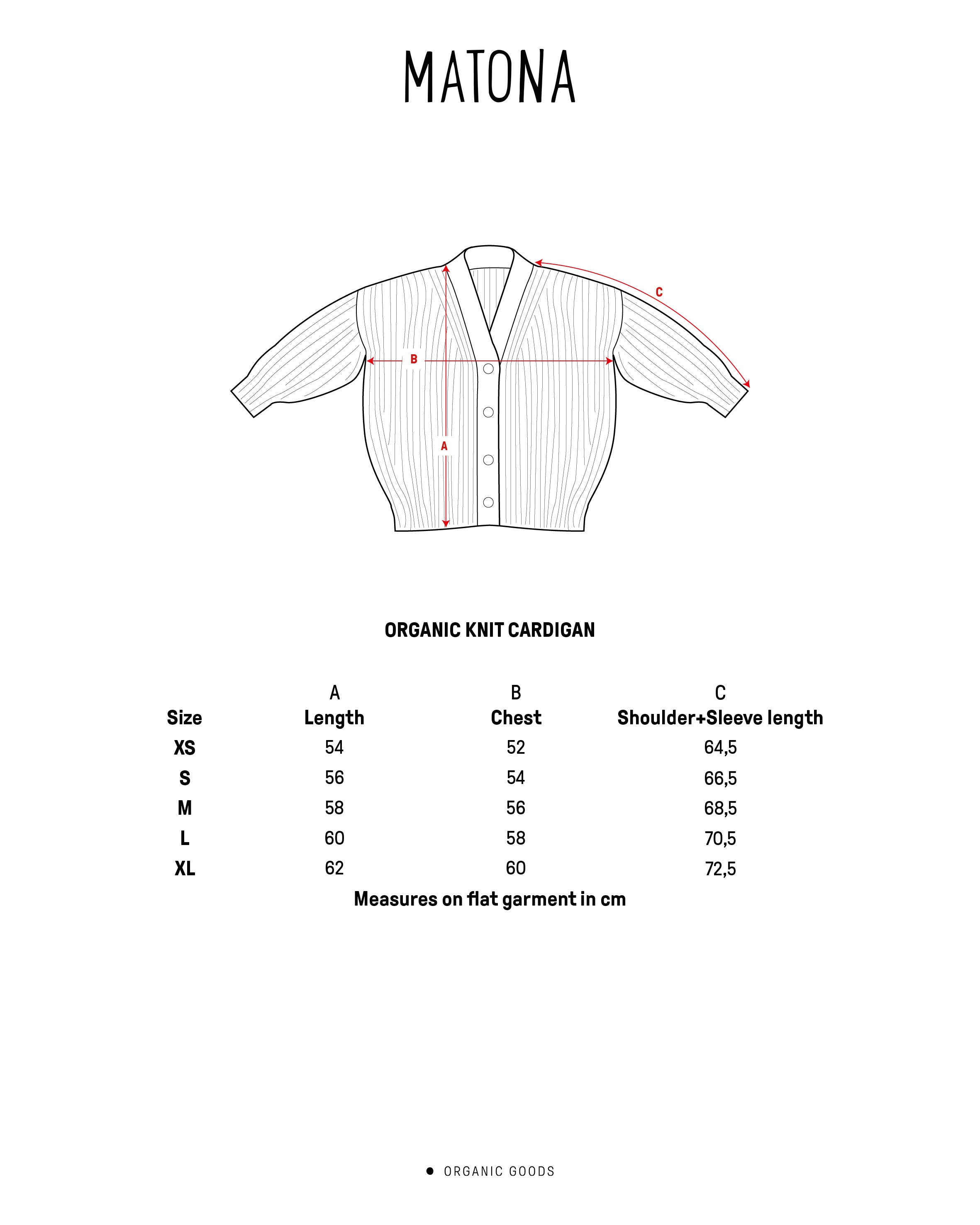 Organic Knit Cardigan sepia
