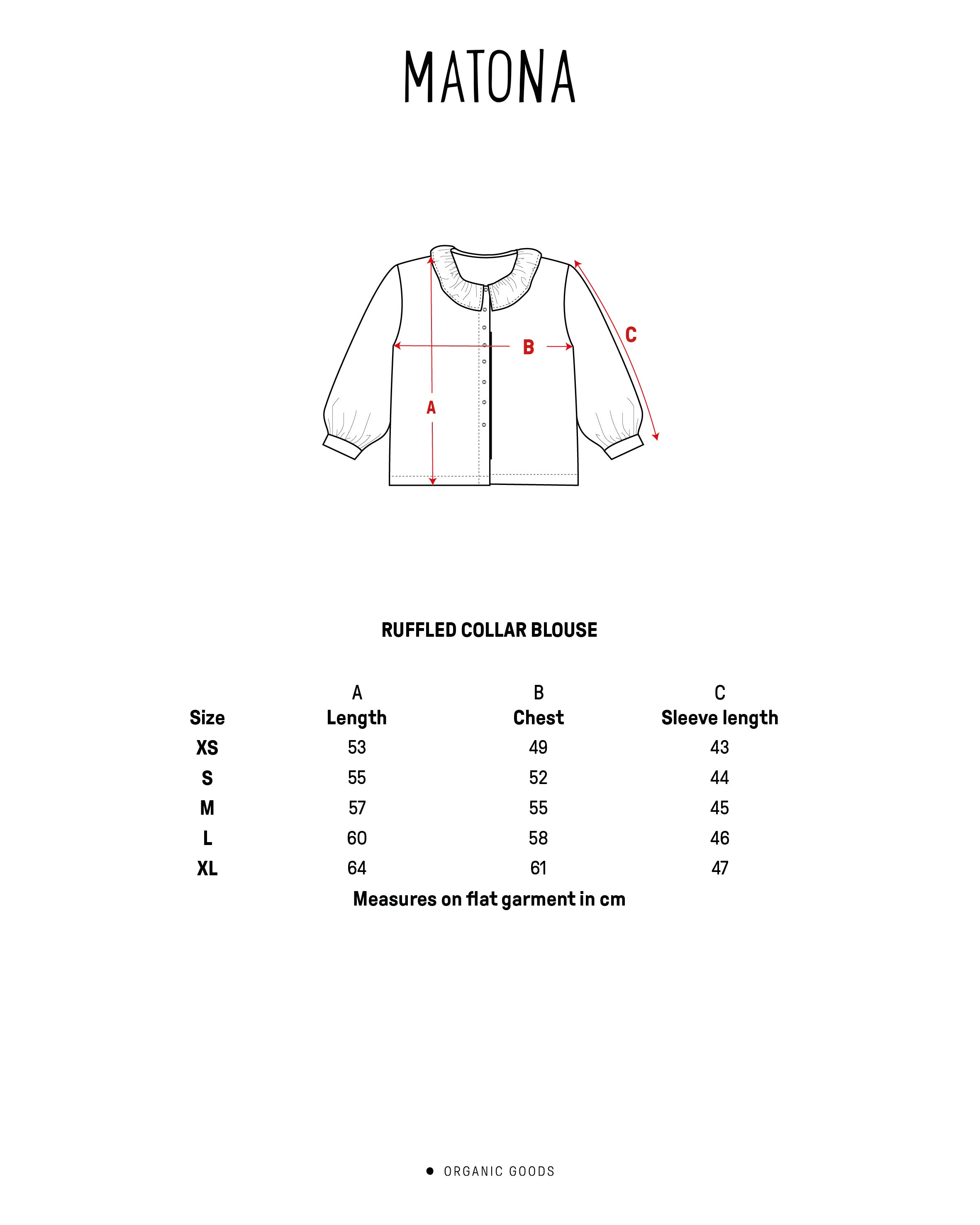 Ruffled Collar Blouse cardamom