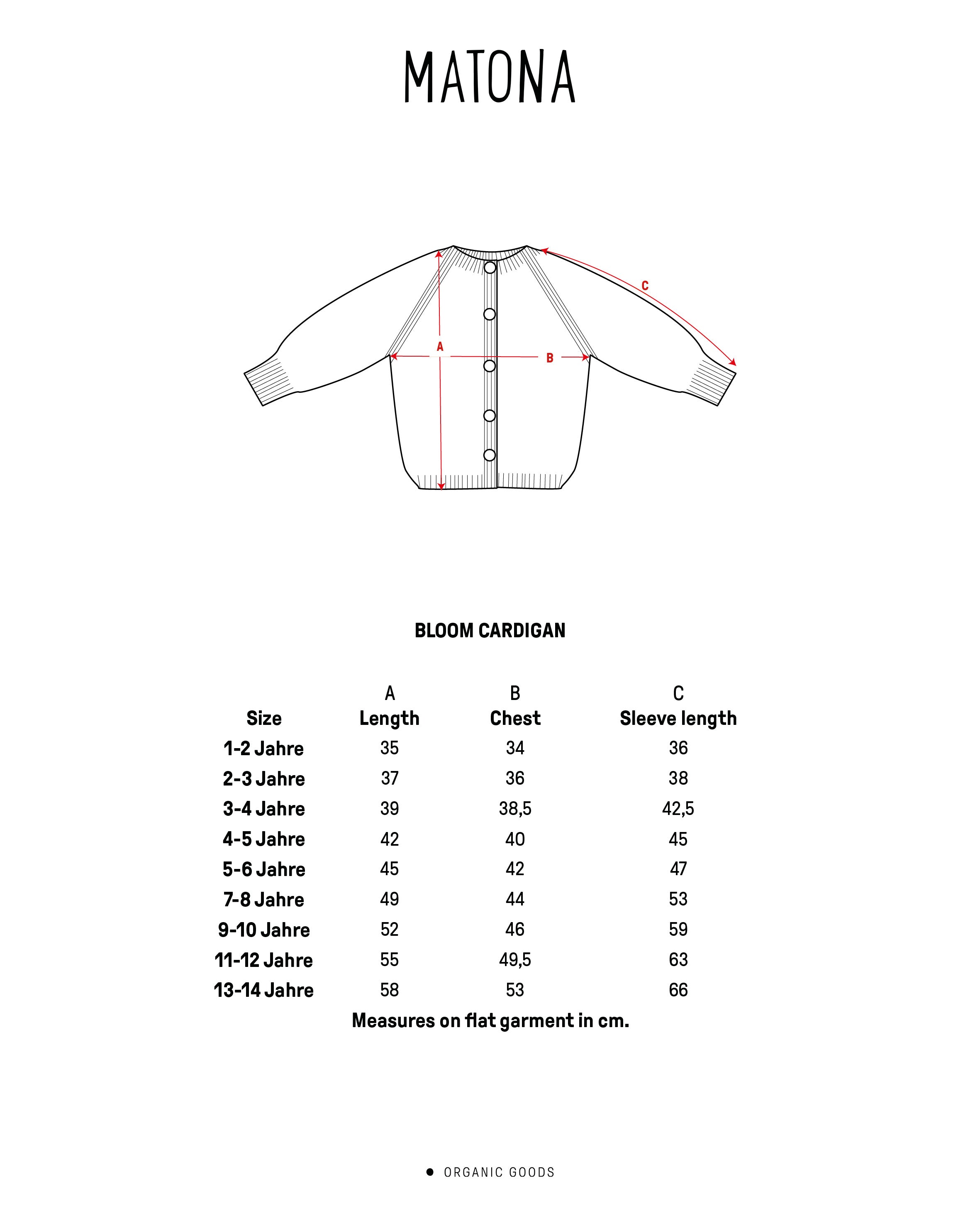 Bloom Cardigan pastell
