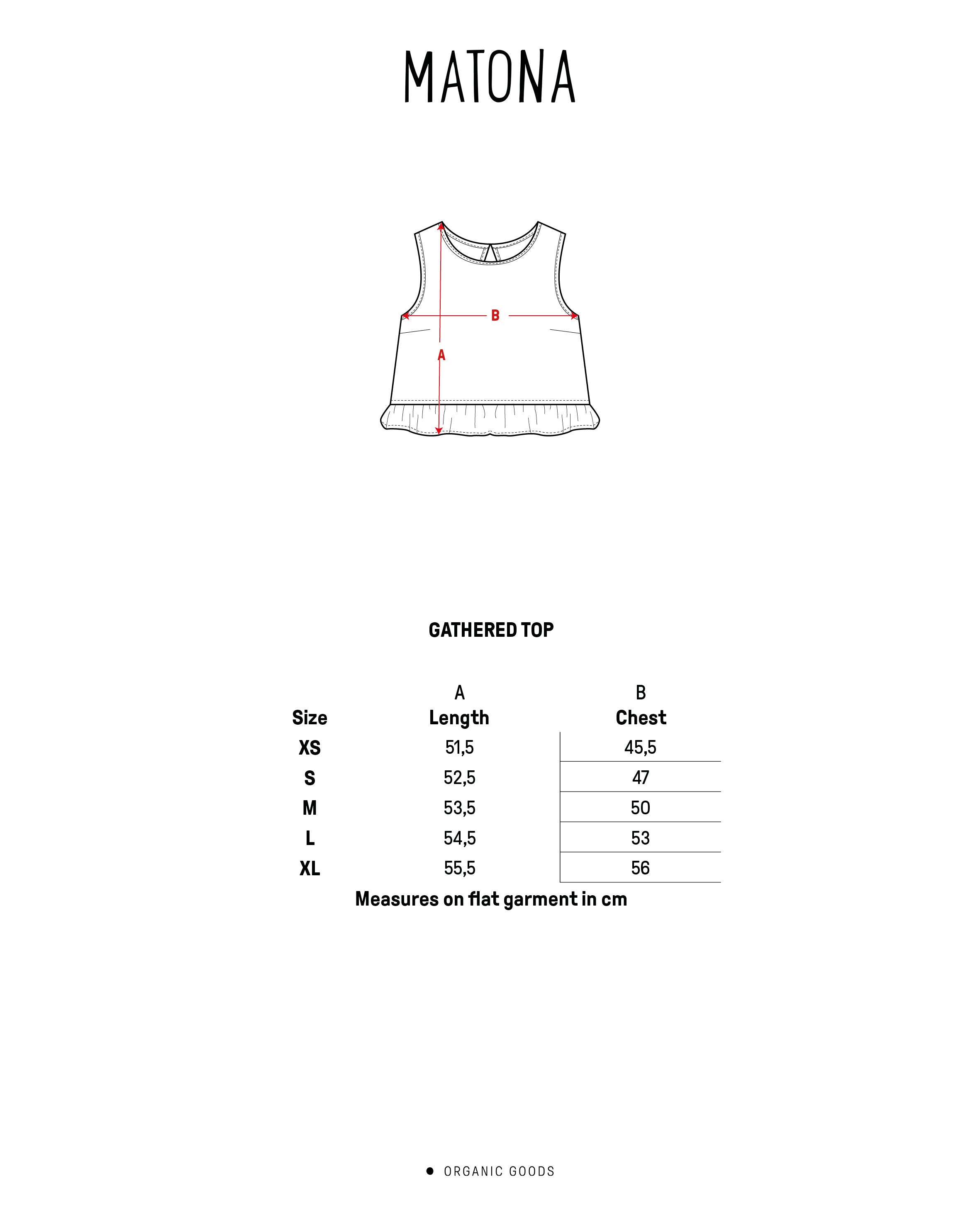 Gathered Top white