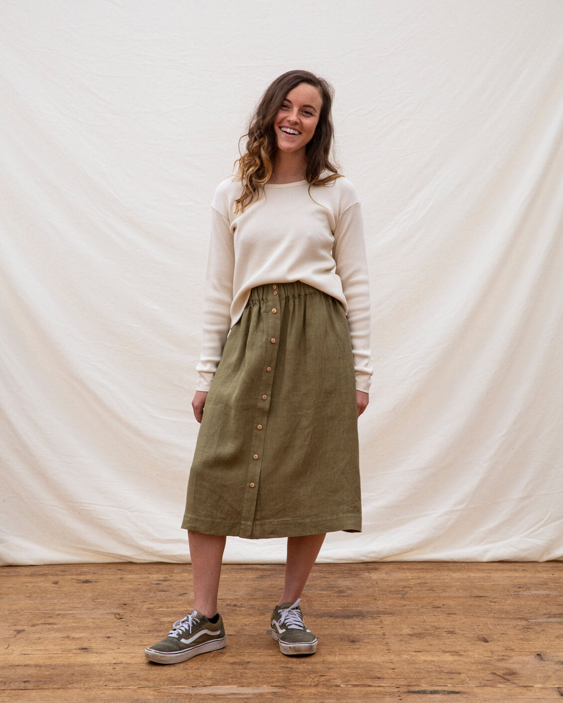 Midi Skirt olive