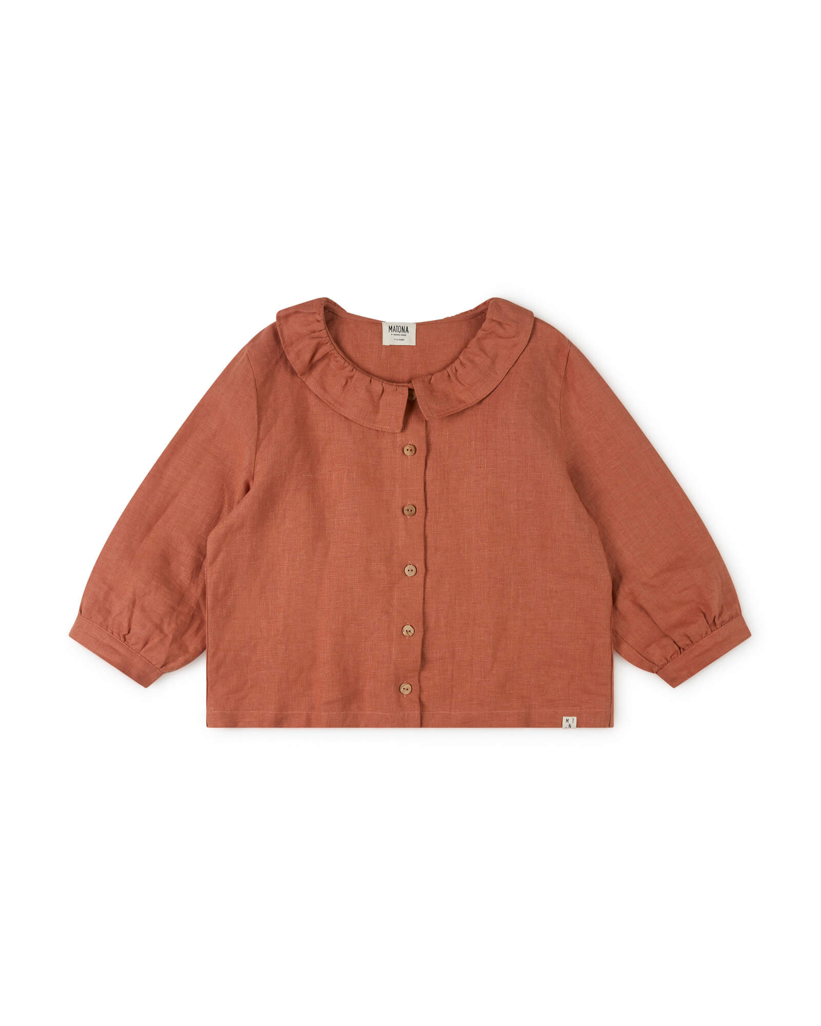 Frill Collar Blouse russet