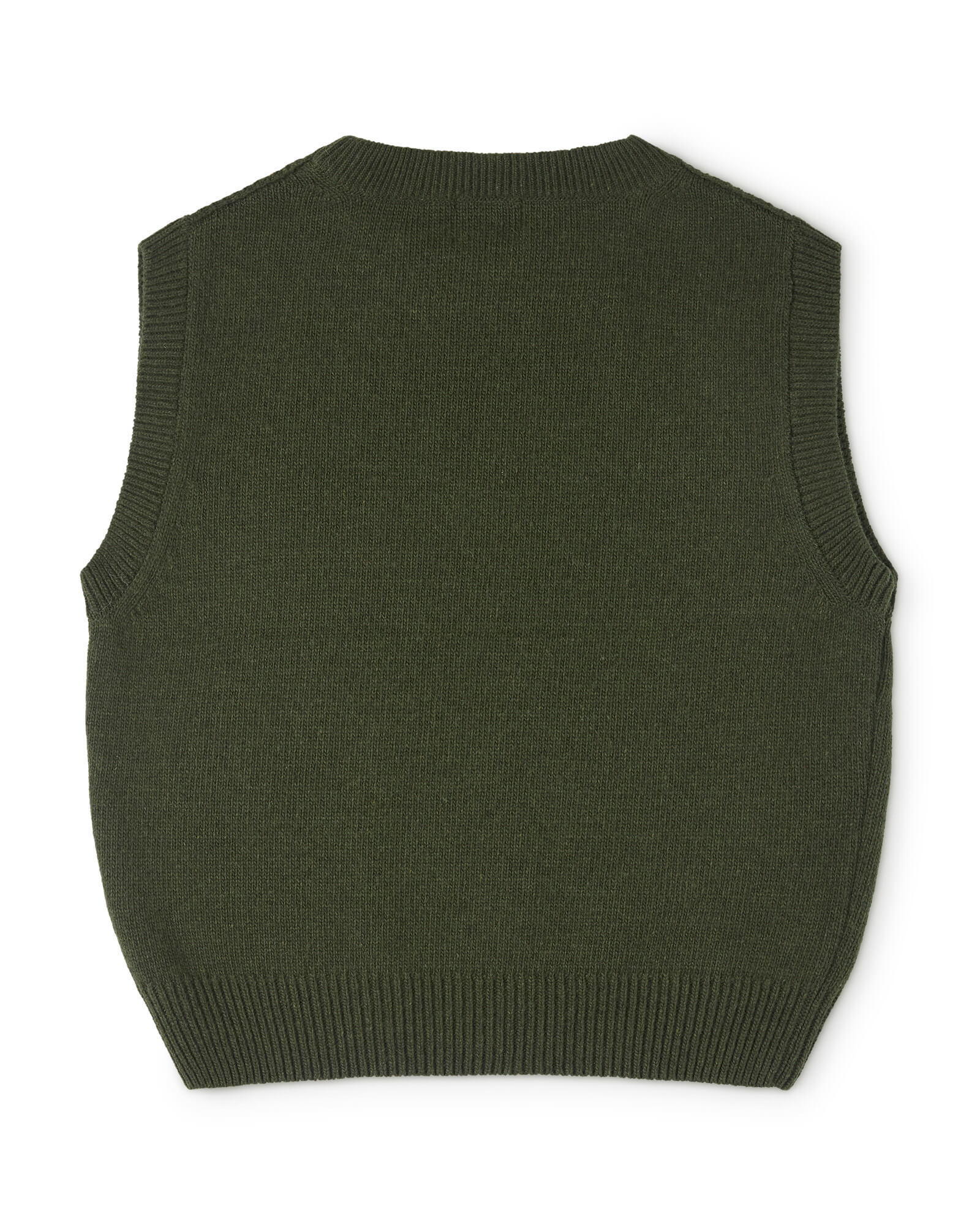 Knit Vest loden green