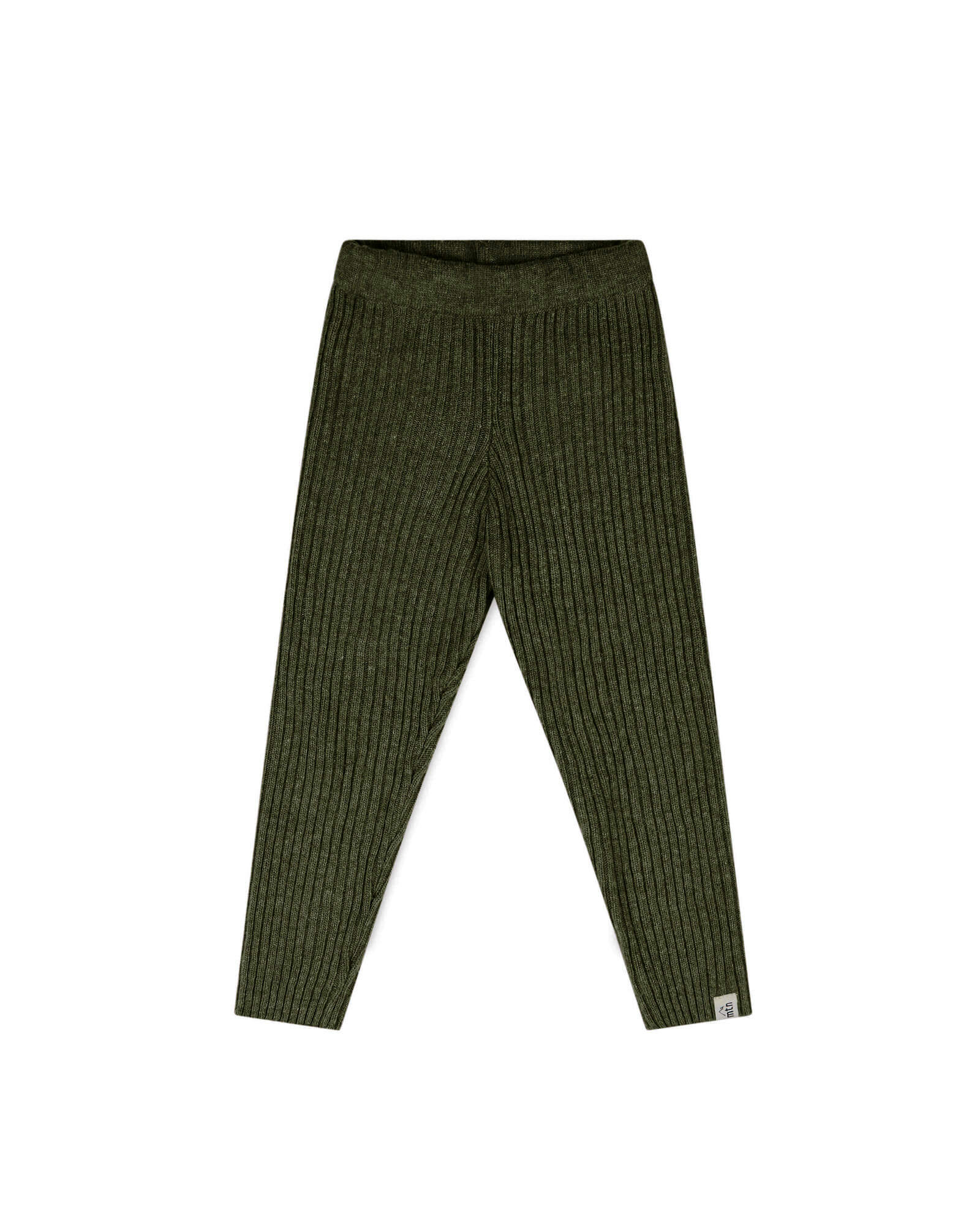 Rib Knit Leggings loden green