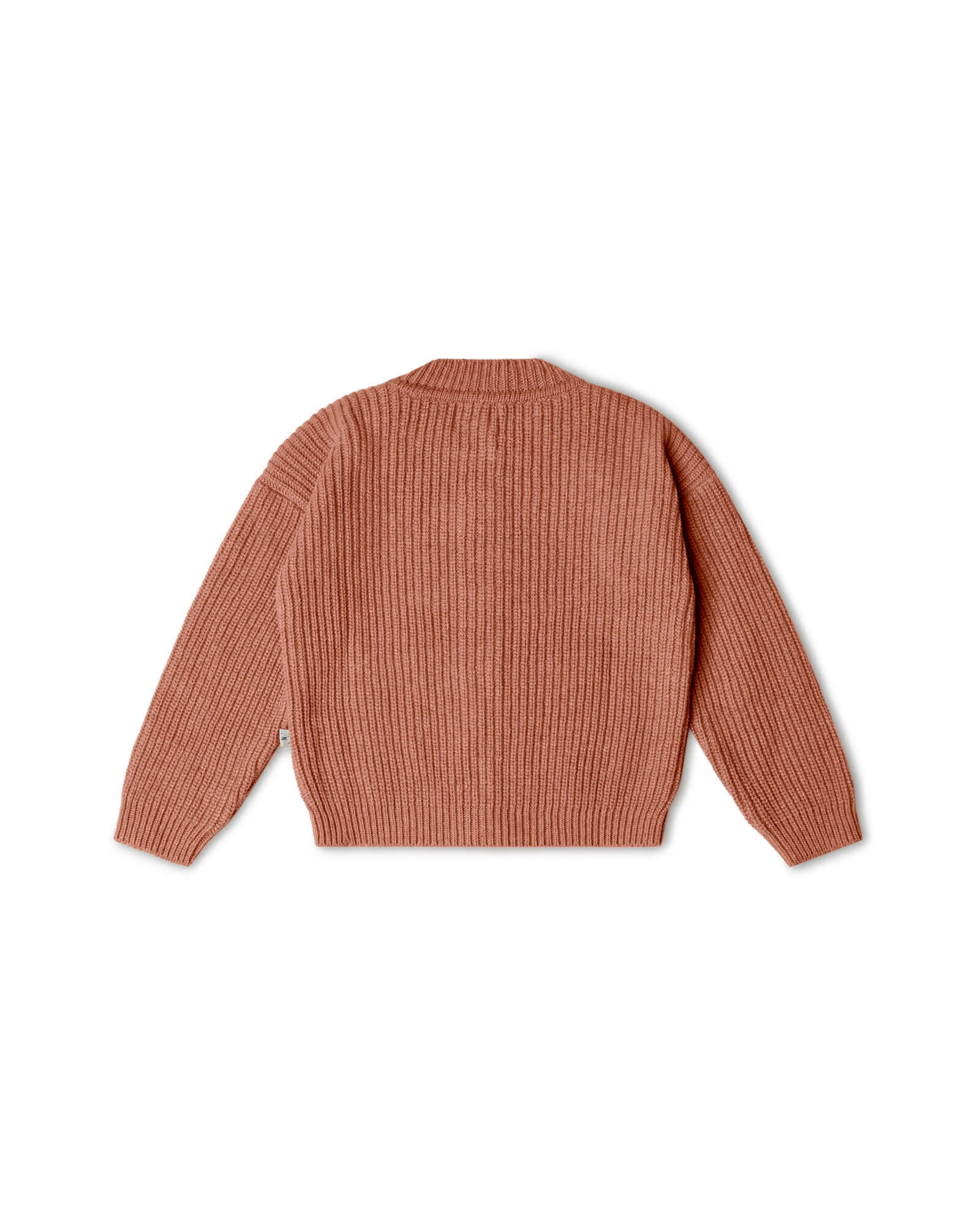 Round Neck Cardigan antique rose