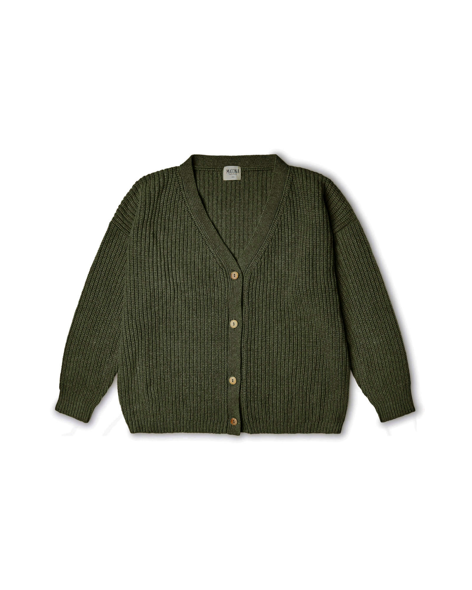 Knit Cardigan loden green