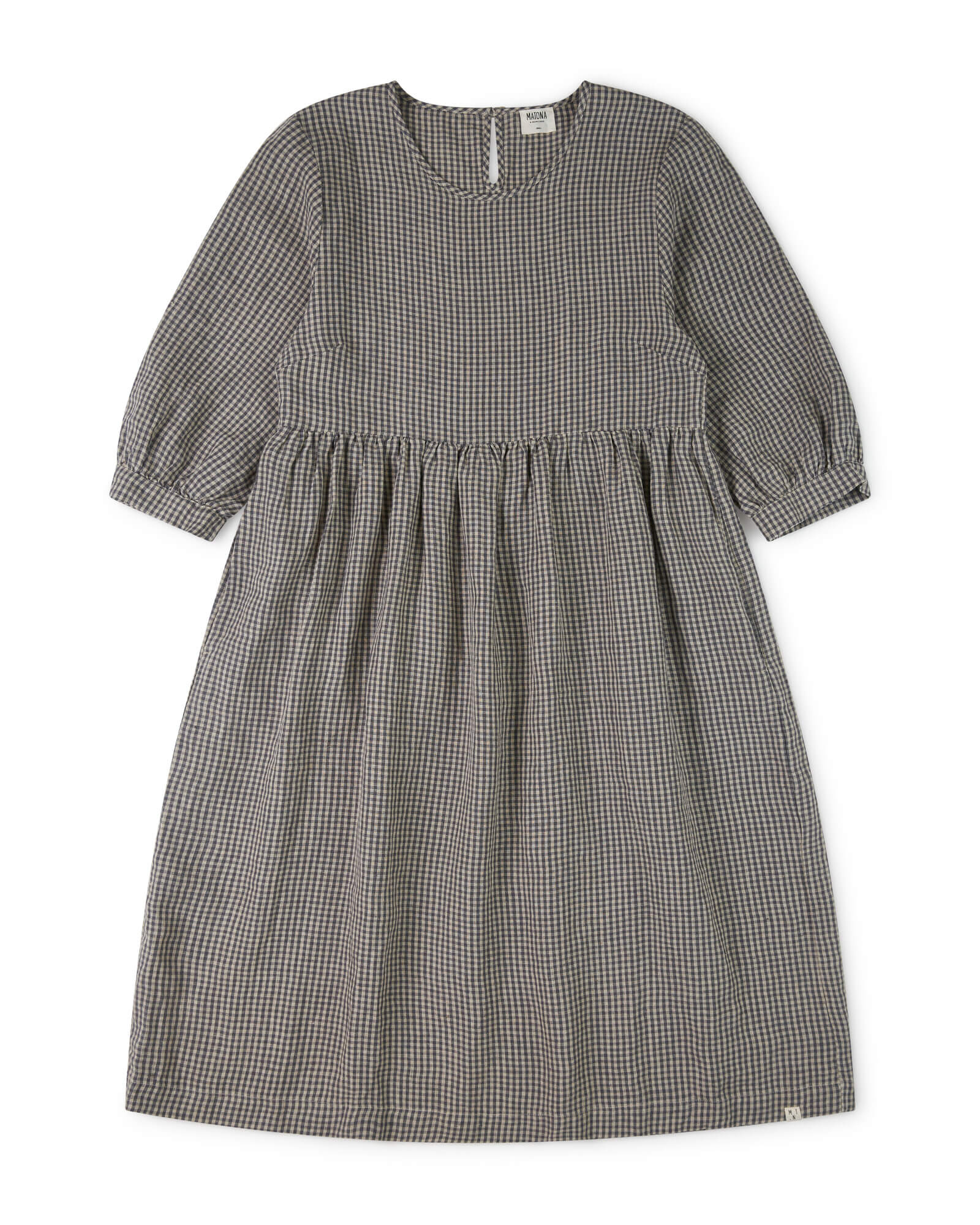 Puff Sleeve Dress vichy