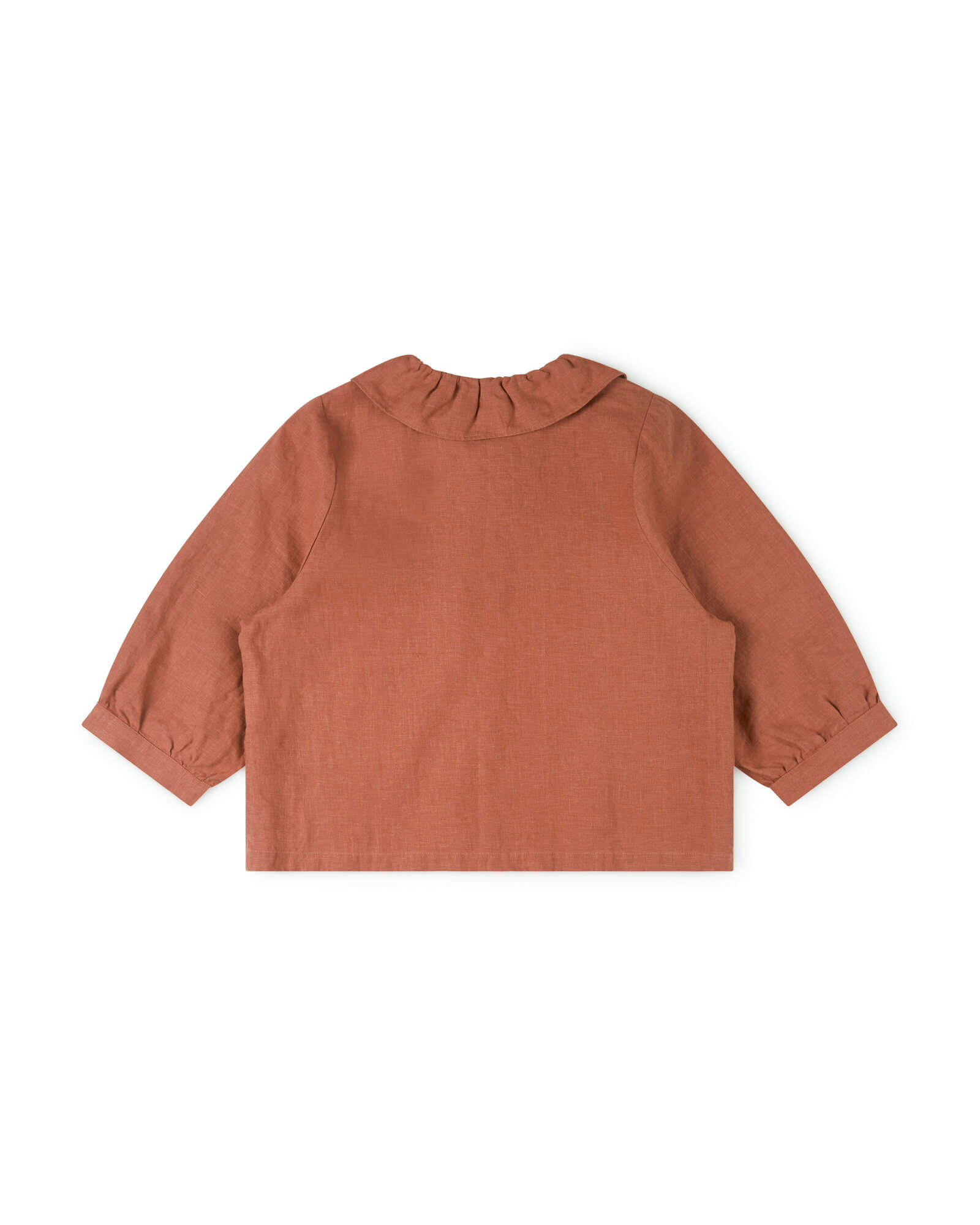 Ruffled Collar Blouse russet