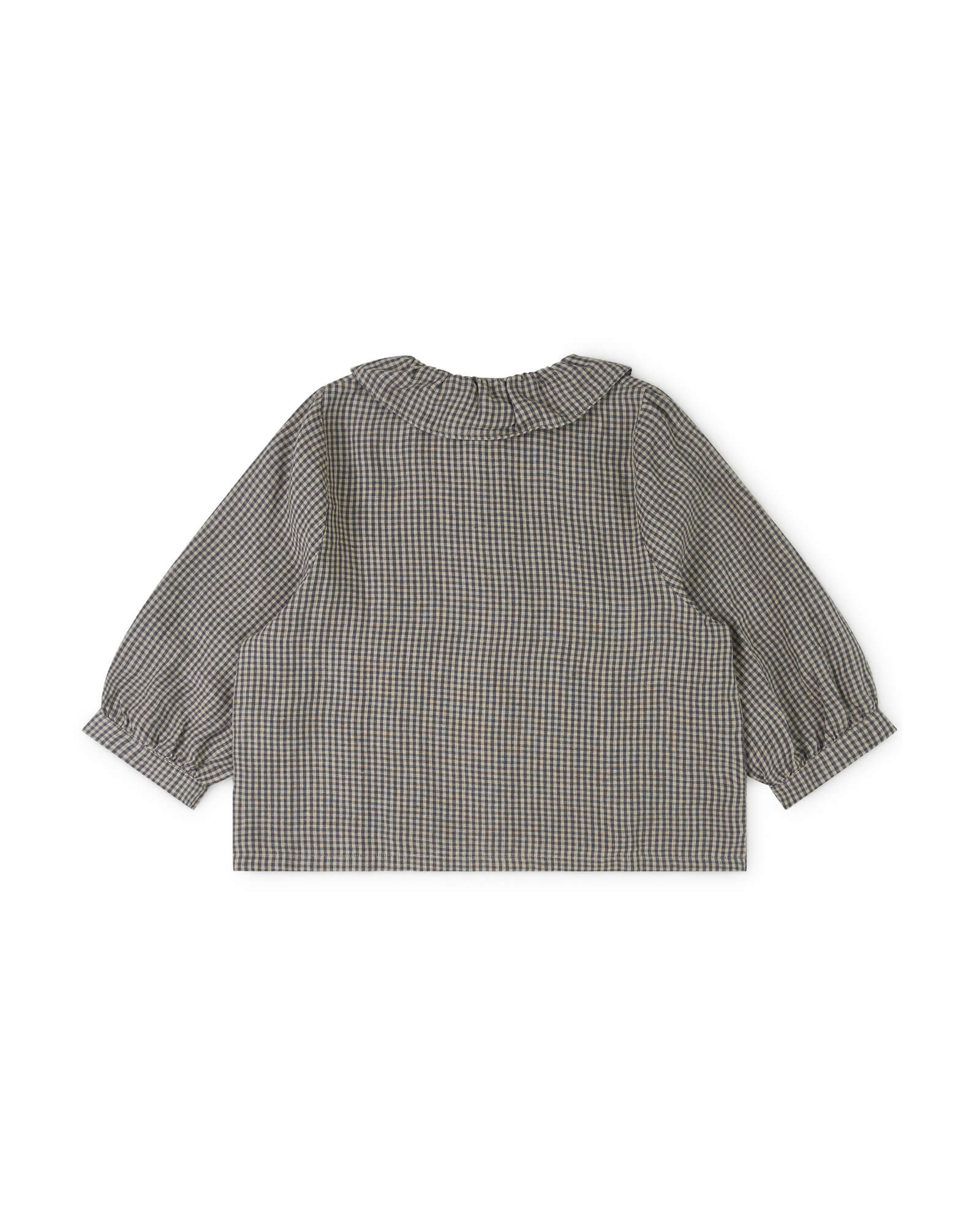Ruffled Collar Blouse vichy