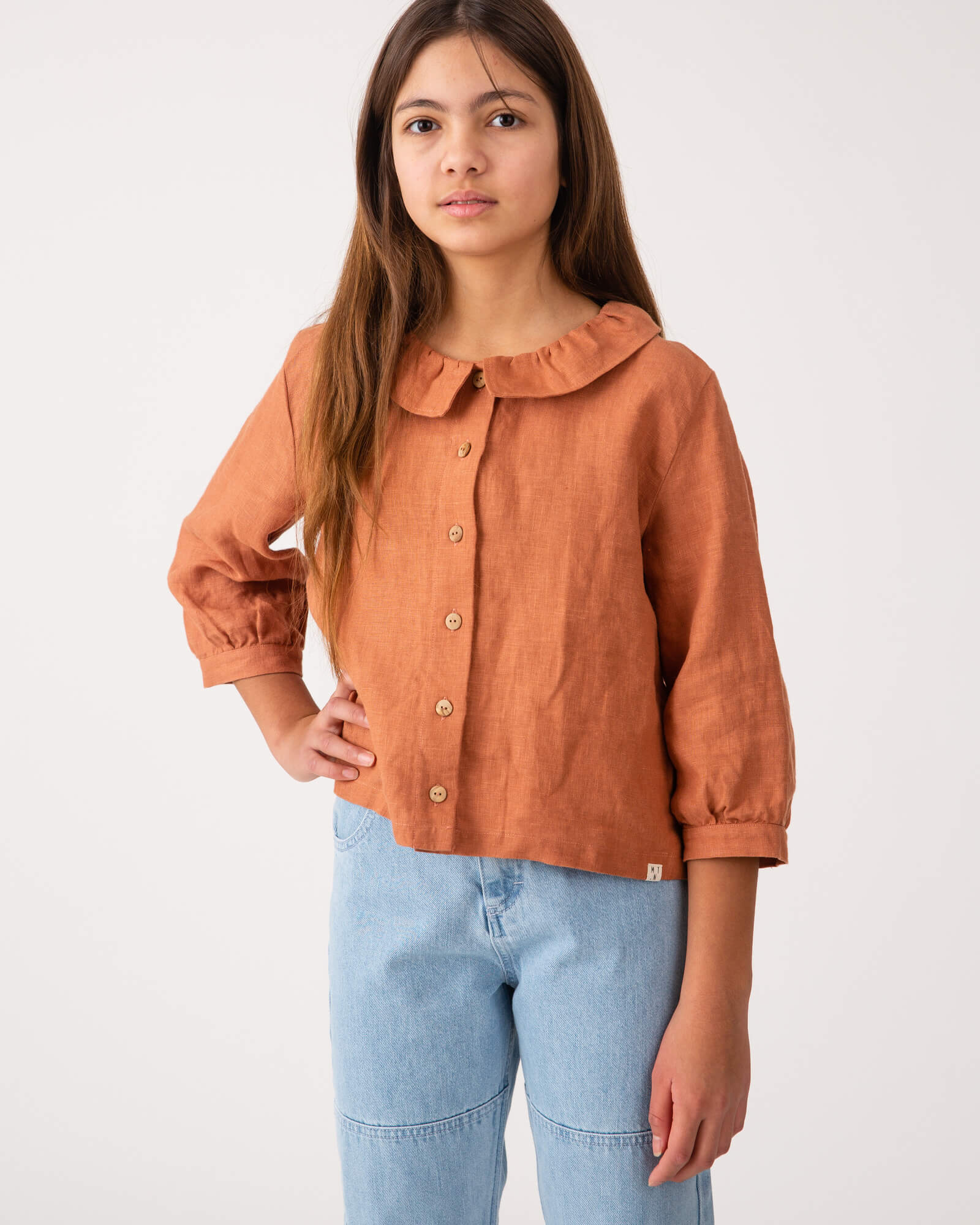 Frill Collar Blouse russet | Matona