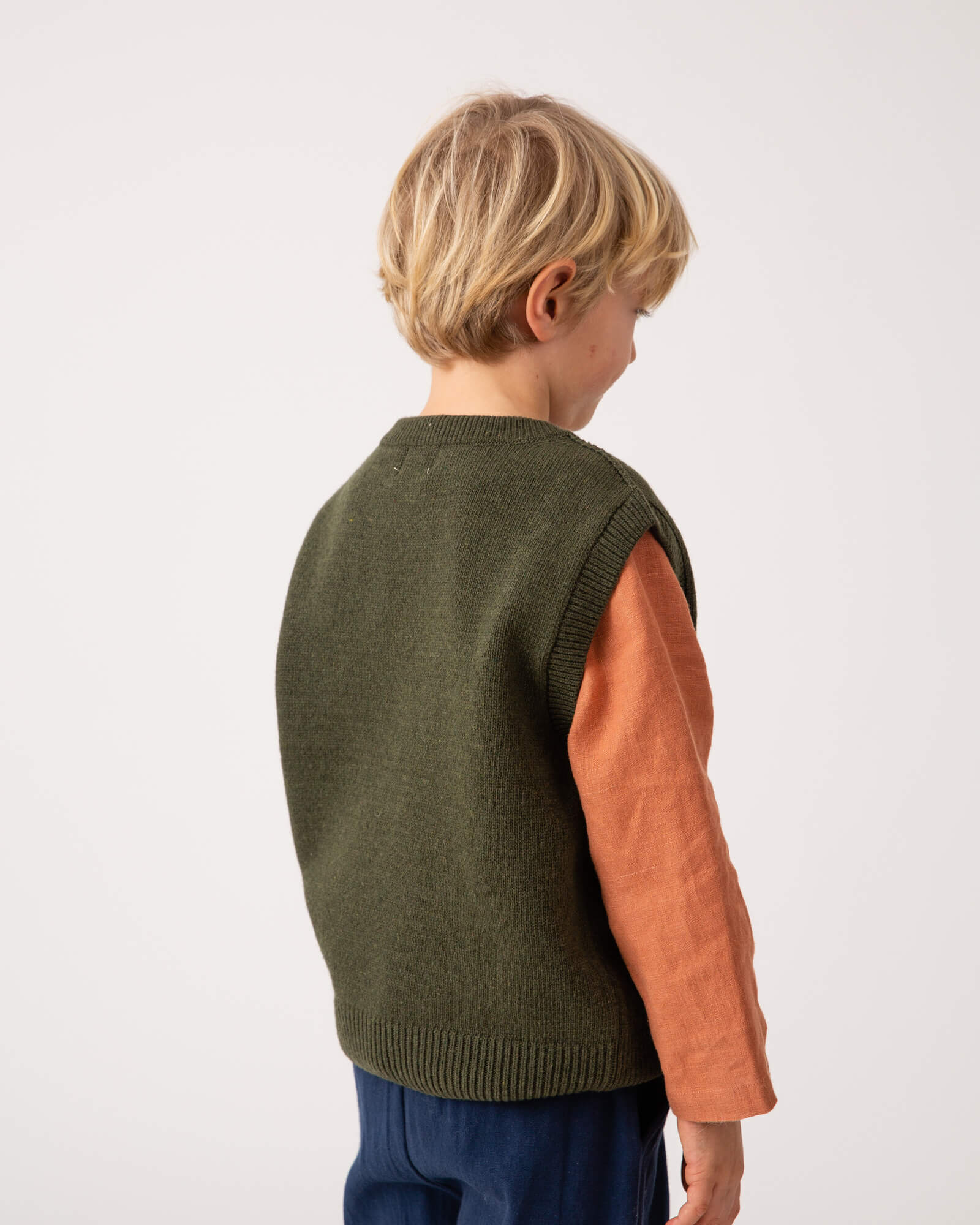 Knit Vest loden green