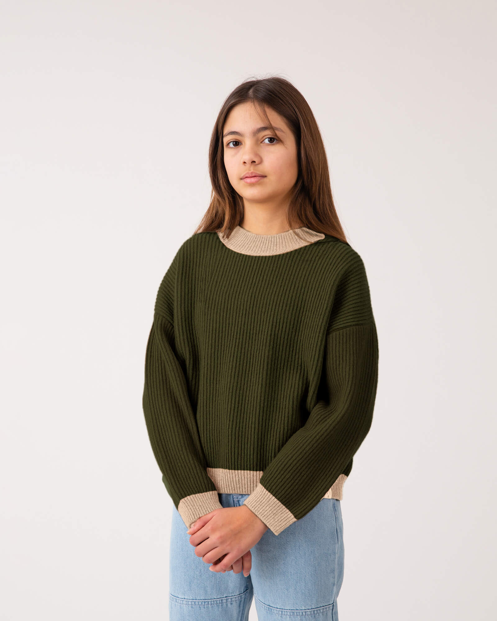 Mock Neck Sweater loden green