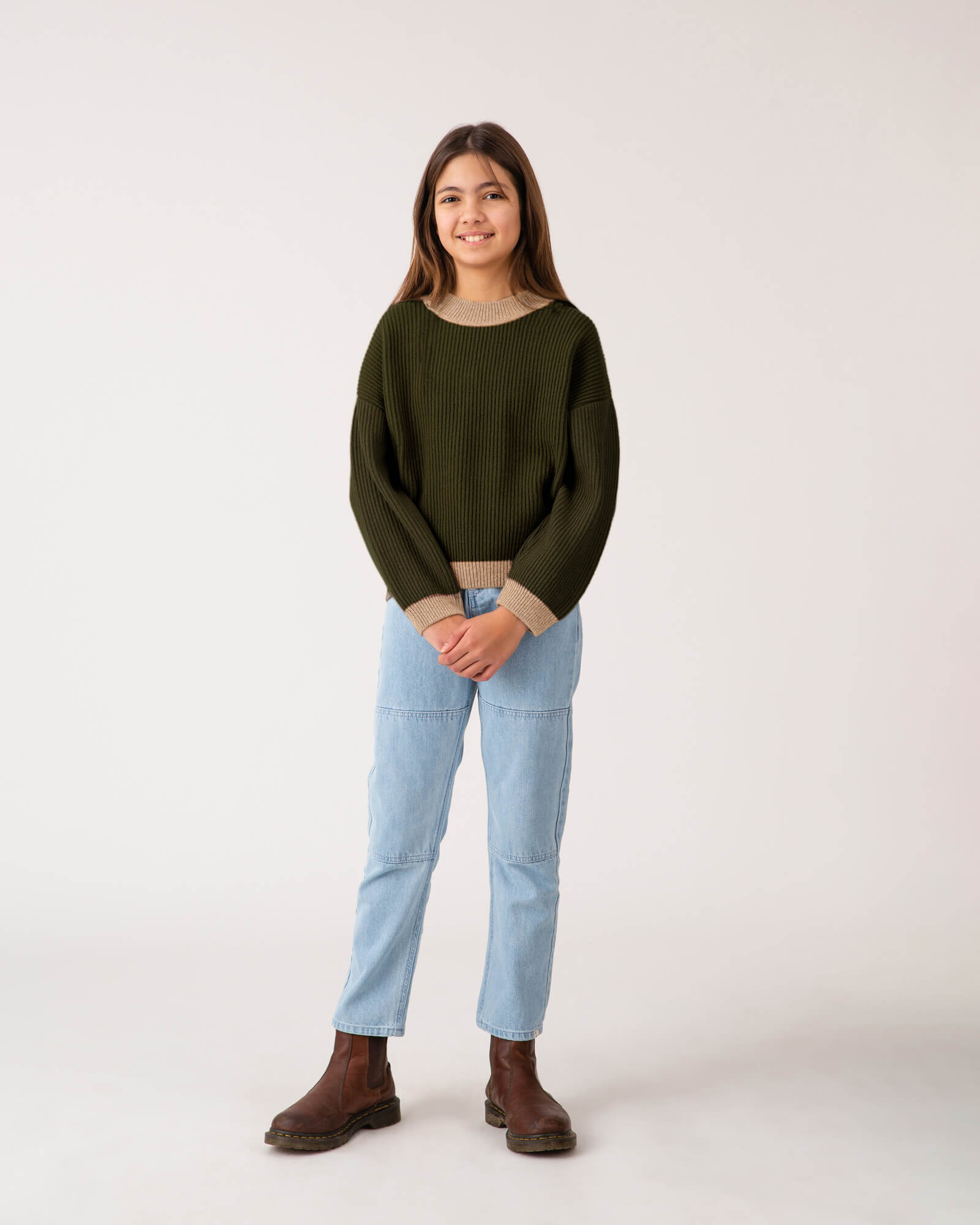 Mock Neck Sweater loden green