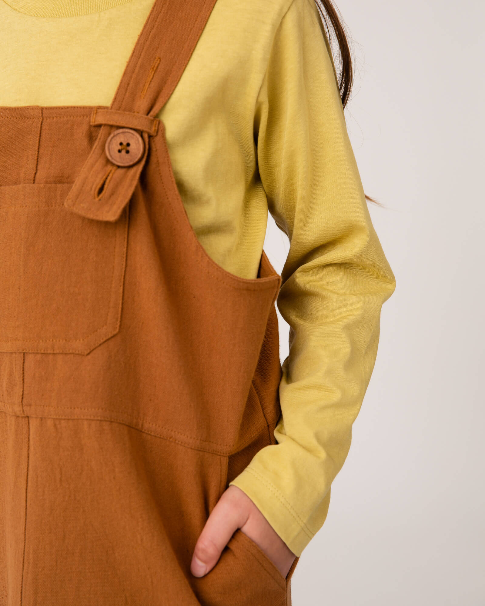 Retro Pinafore Dress biscuit
