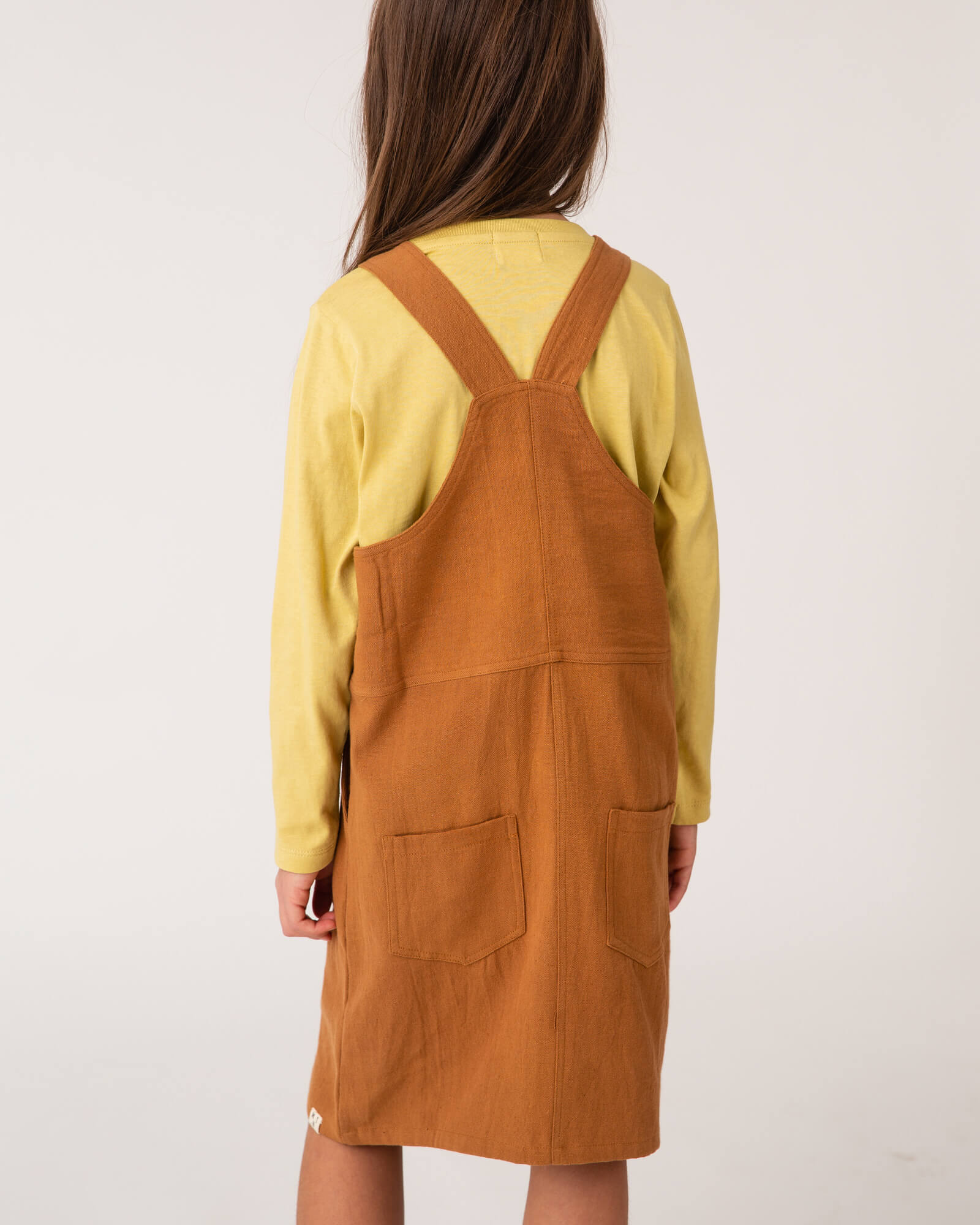 Retro Pinafore Dress biscuit