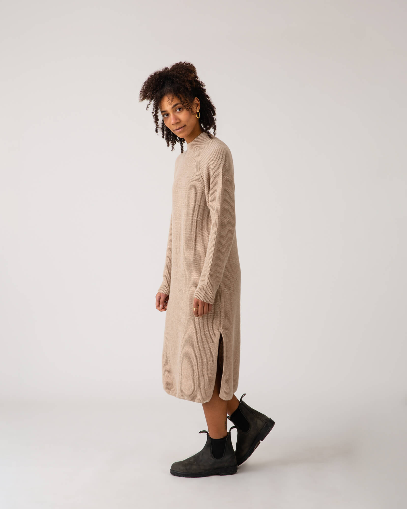 Knit Dress limestone Matona