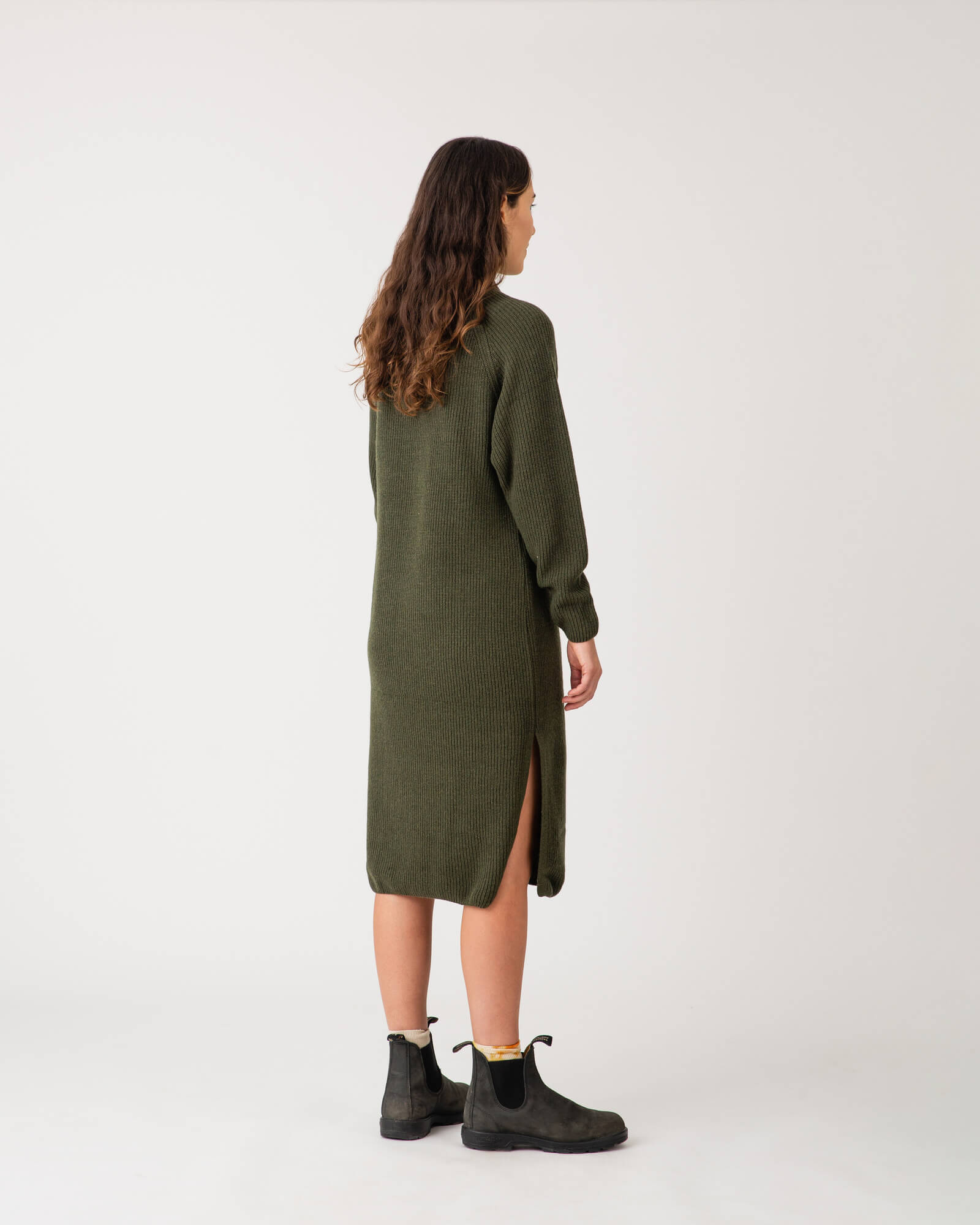 Knit Dress loden green