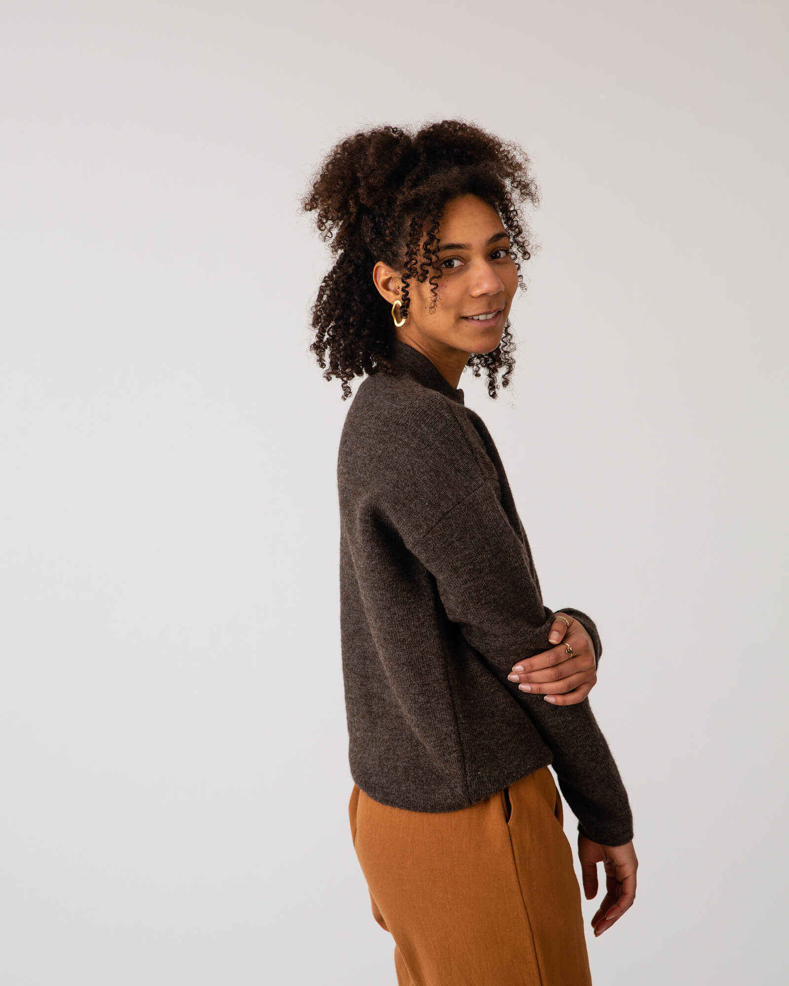 Patch Pocket Cardigan vulcano