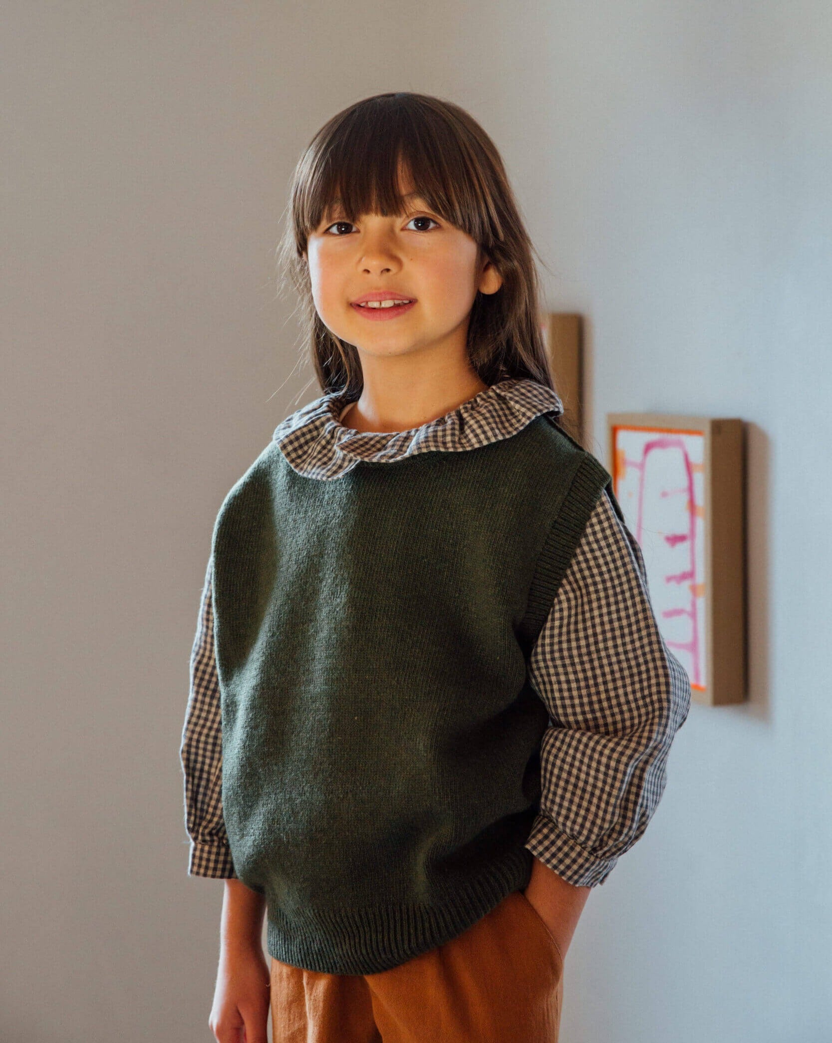 Knit Vest loden green