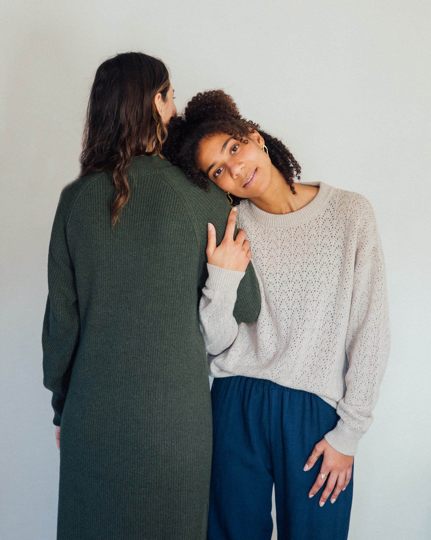 Pointelle Sweater limestone