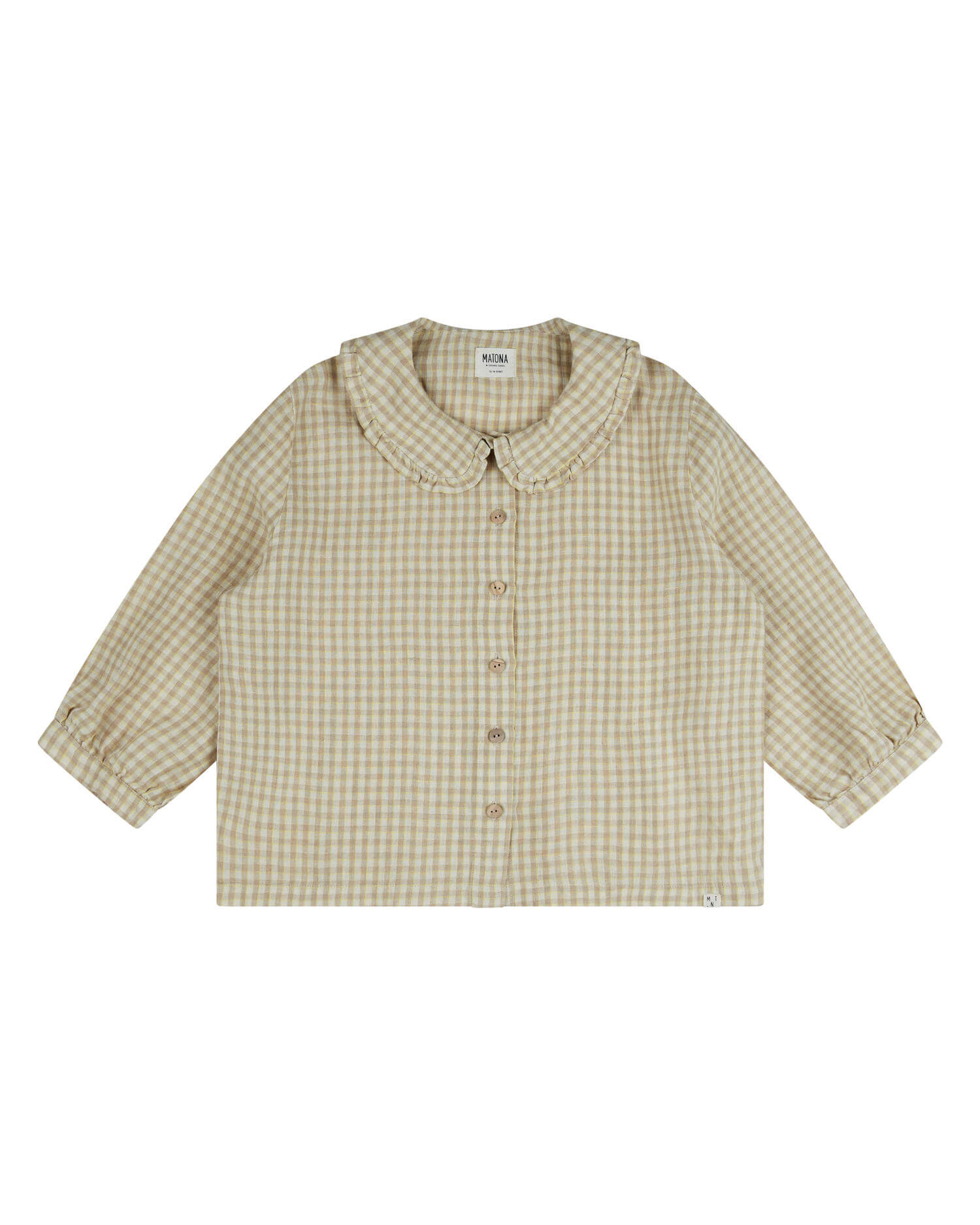 Vintage Collar Blouse dijon check