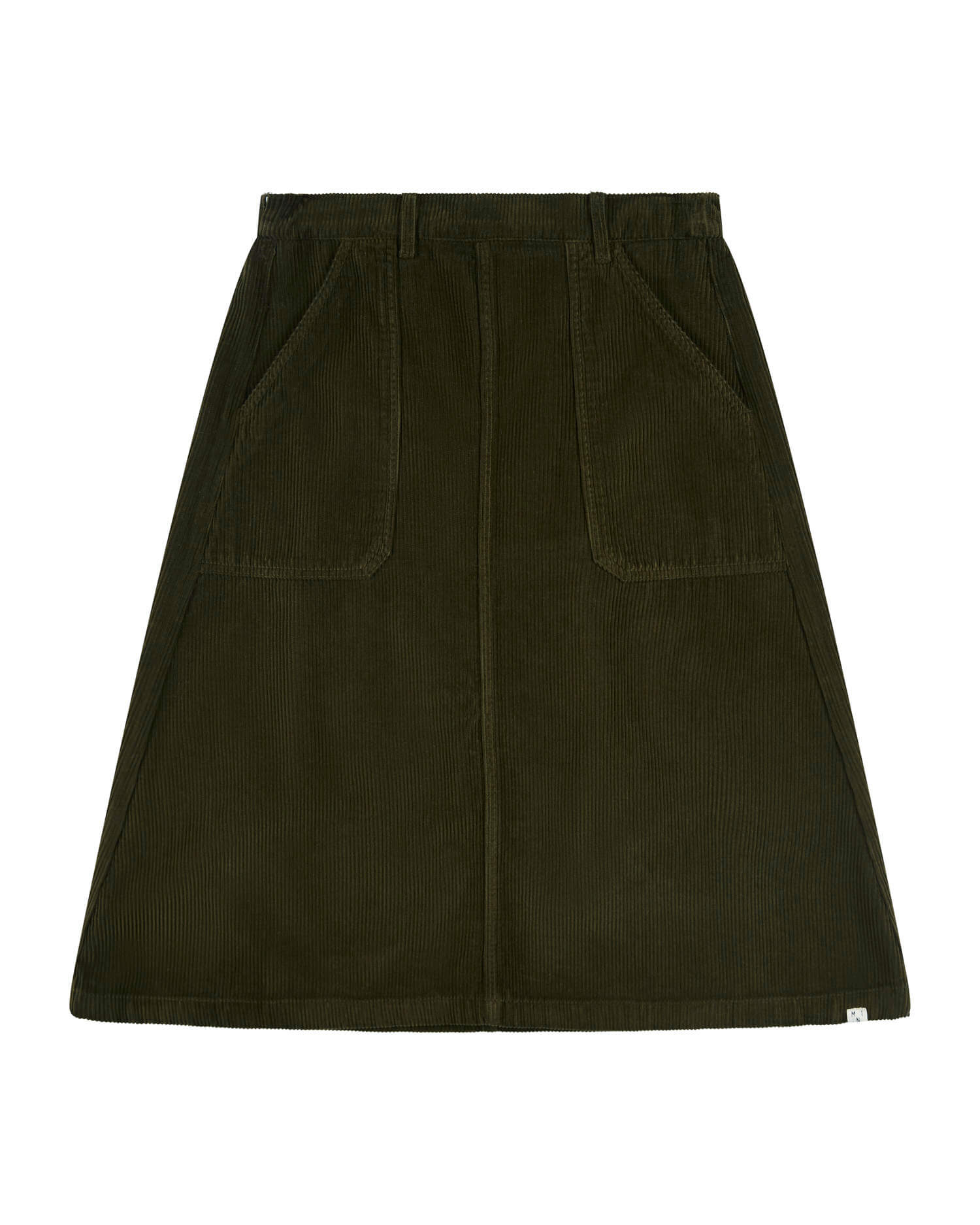 Flared Corduroy Skirt moss