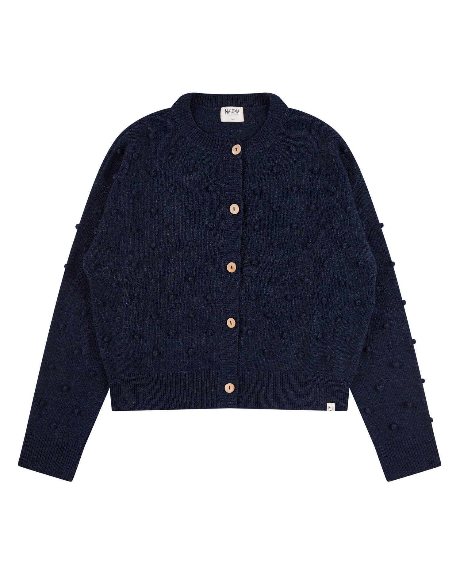 Popcorn Cardigan navy