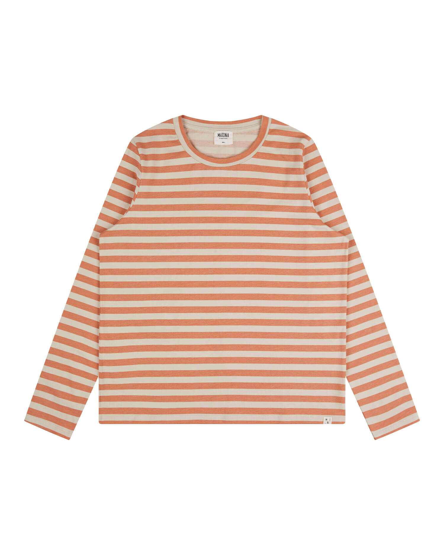 Round Neck Longsleeve oyster-caramel