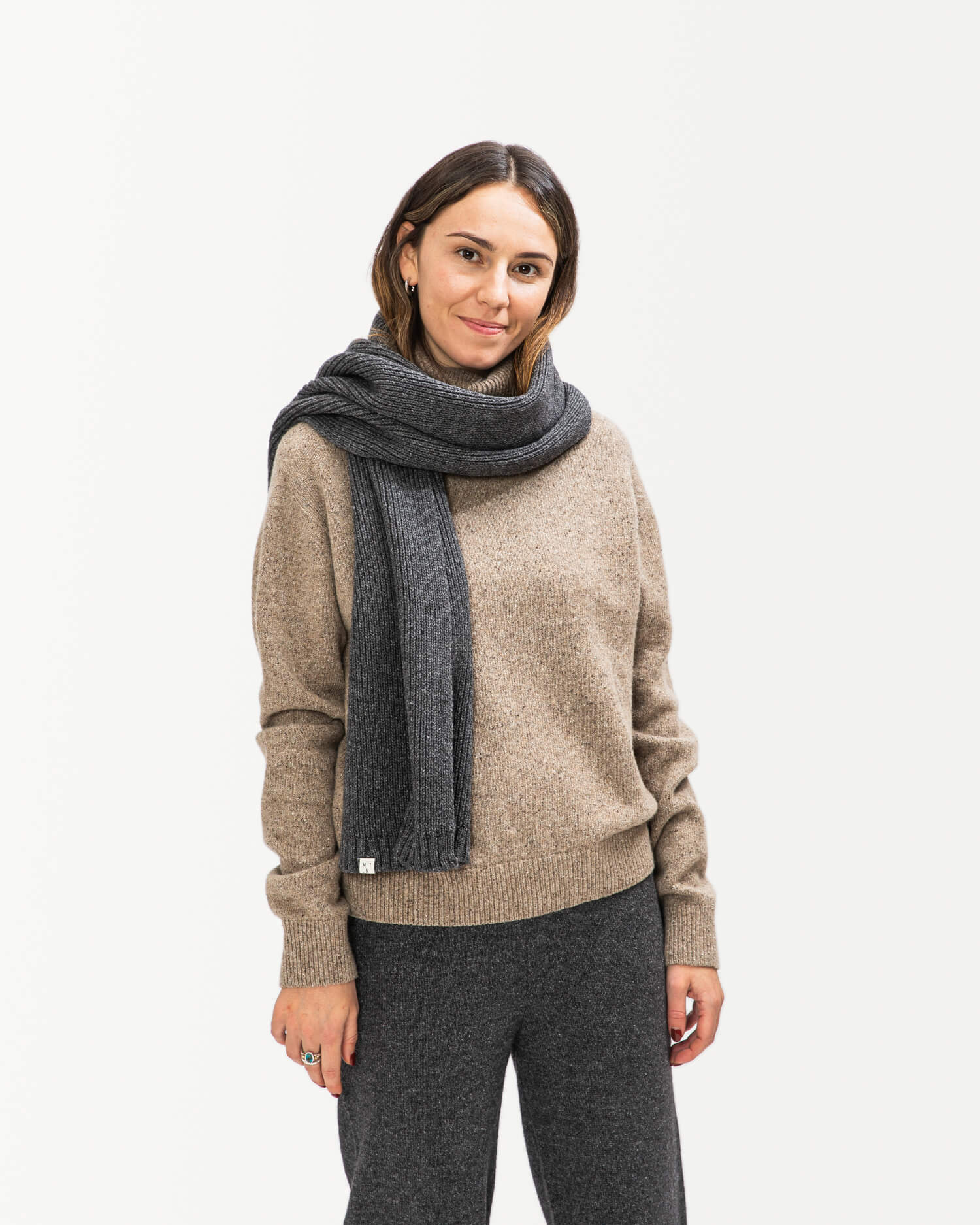 Knit Scarf graphite