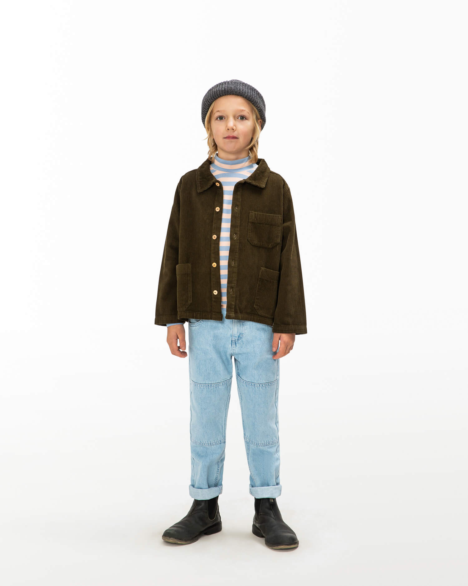 Boxy Corduroy Jacket moss