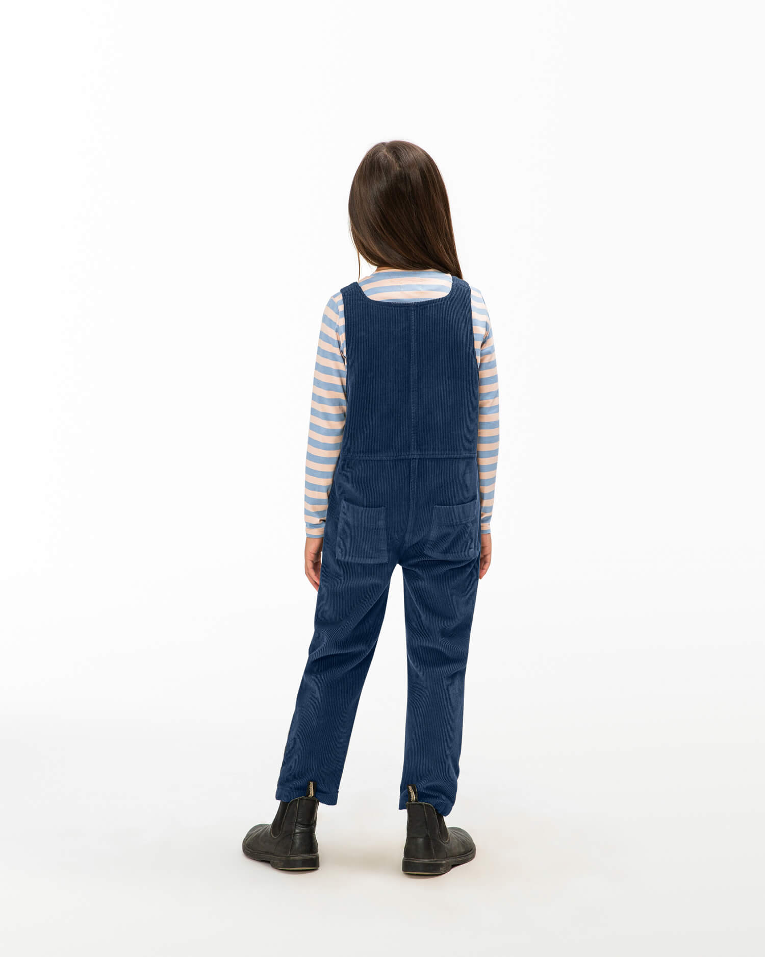 Corduroy Dungarees anchor blue