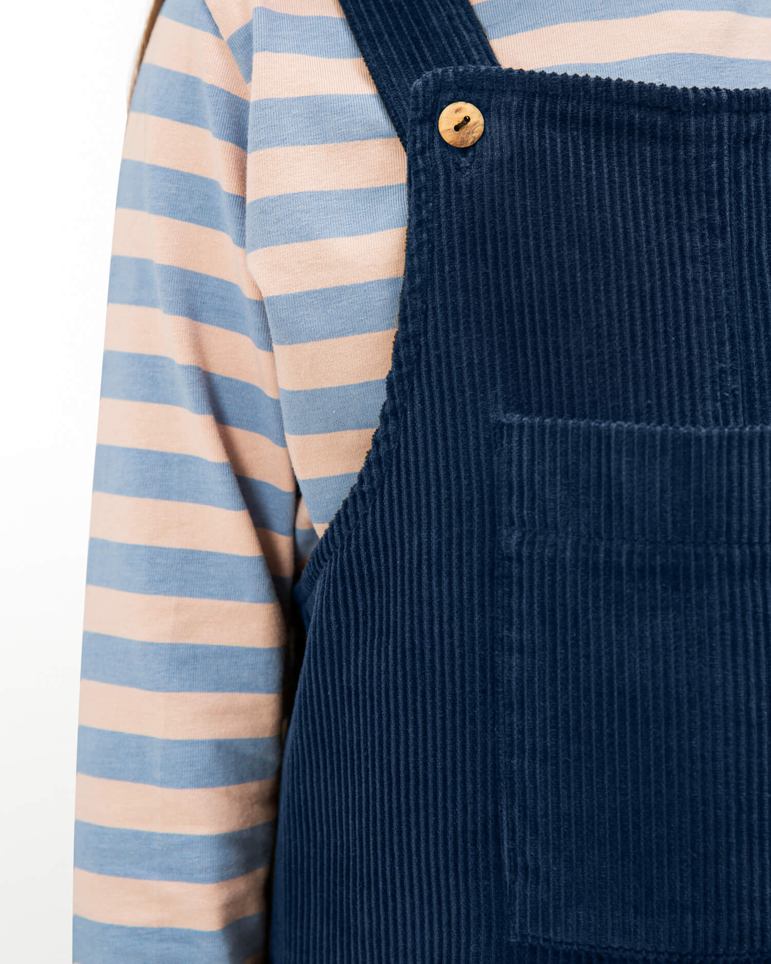 Corduroy Dungarees anchor blue
