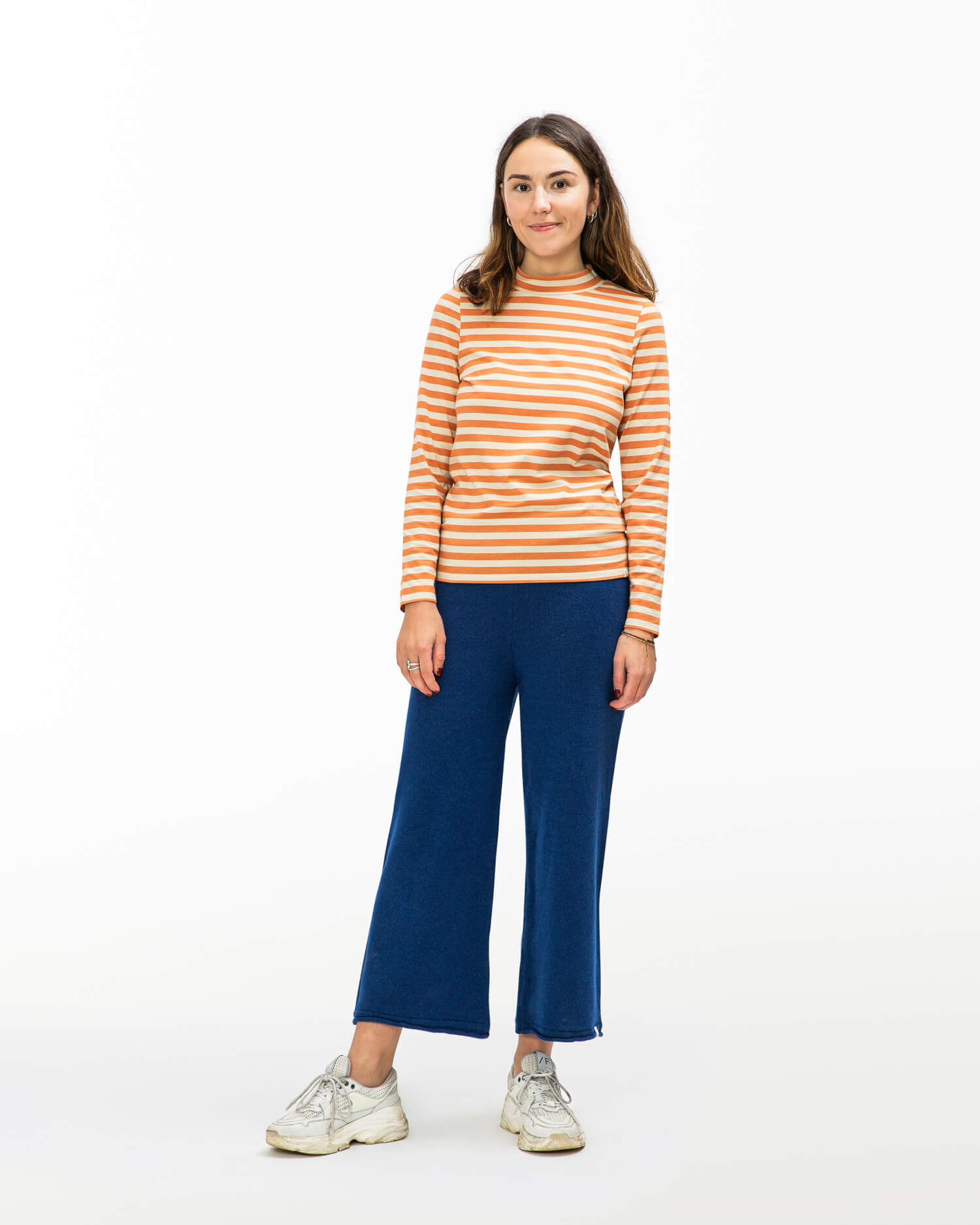 Collared Longsleeve oyster-caramel