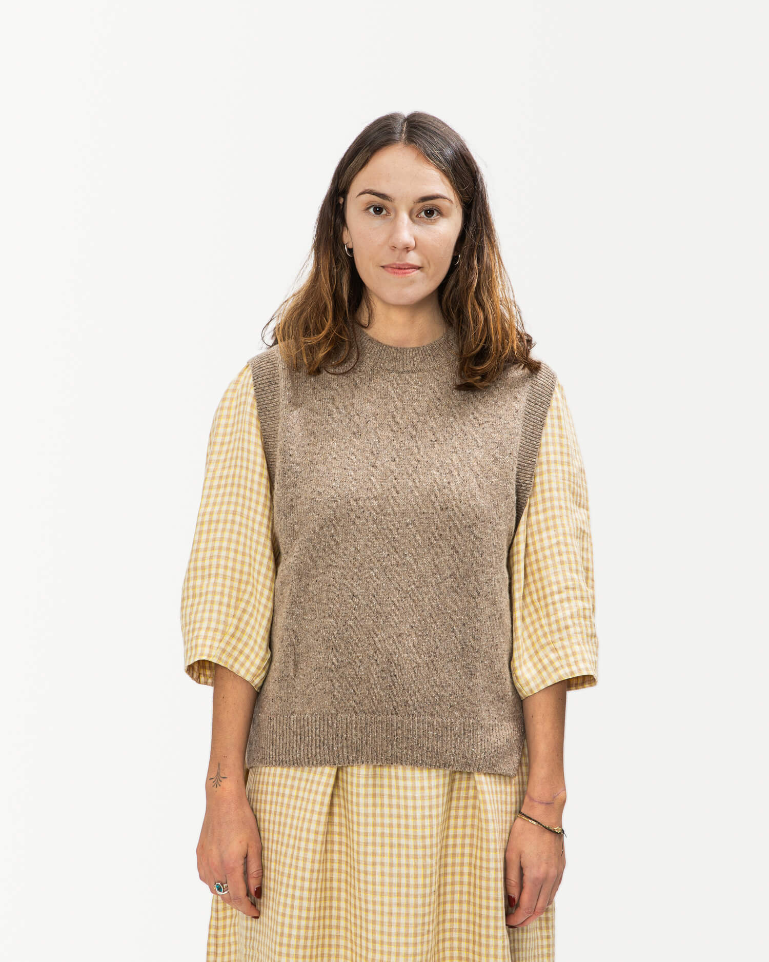 Knit Pullunder pebble