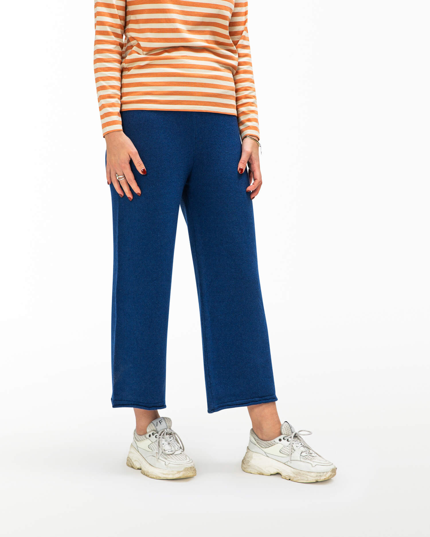 Knitted Culotte royal blue