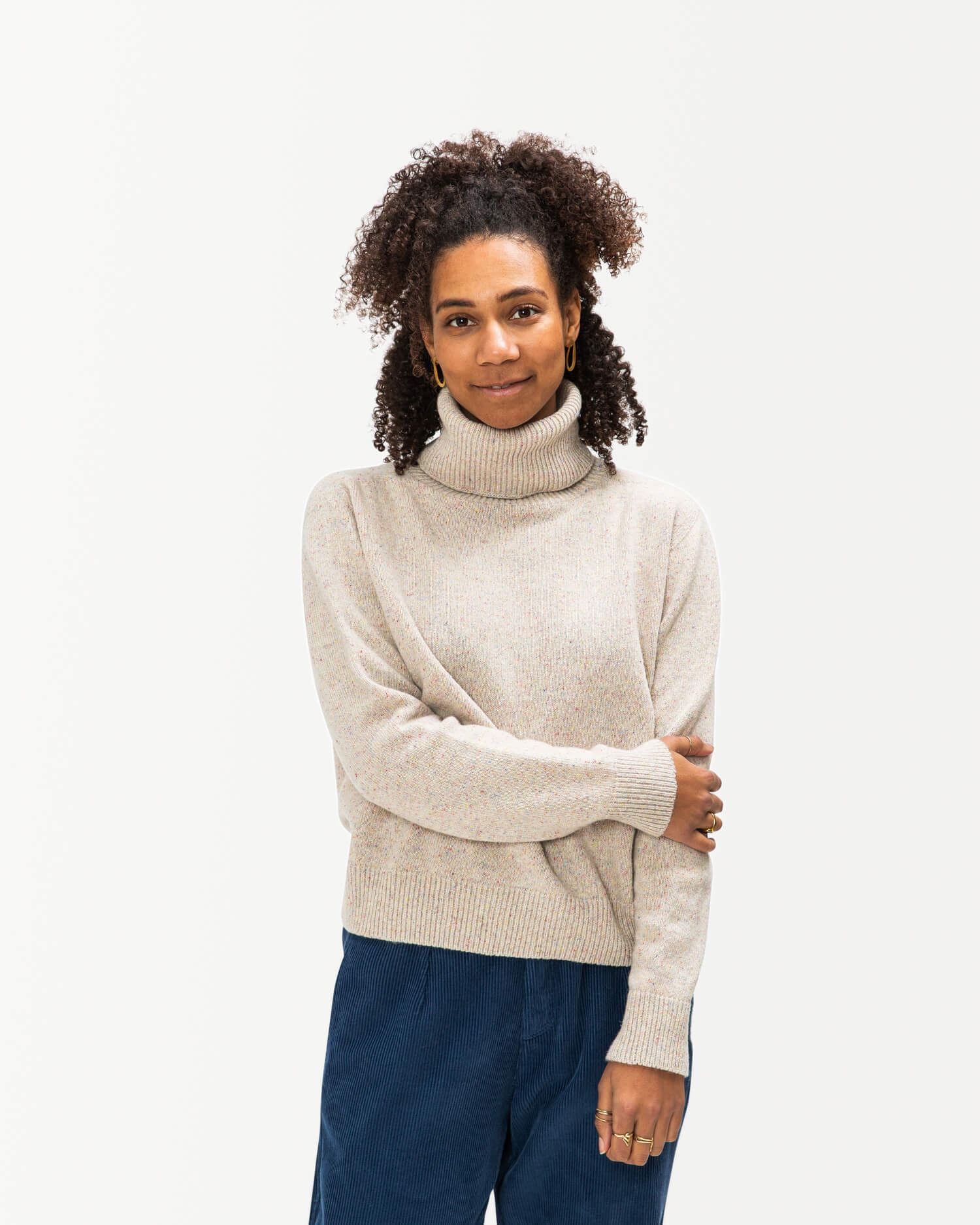 Rollneck Pullover konfetti