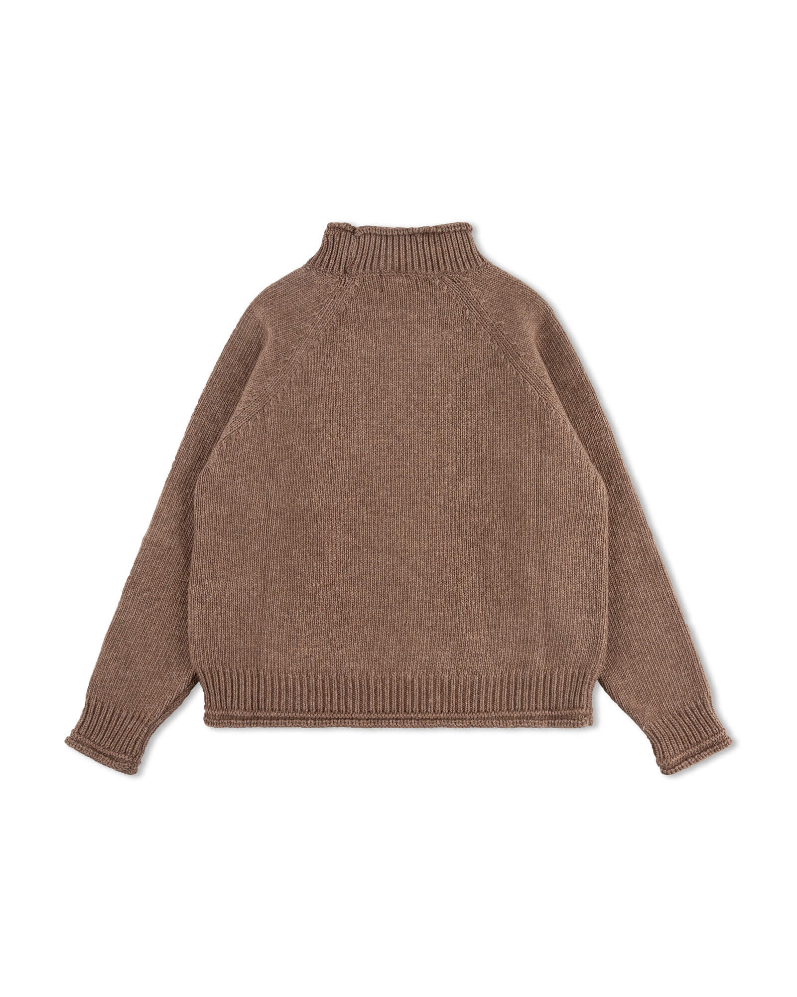 Raglan High Neck Sweater sepia