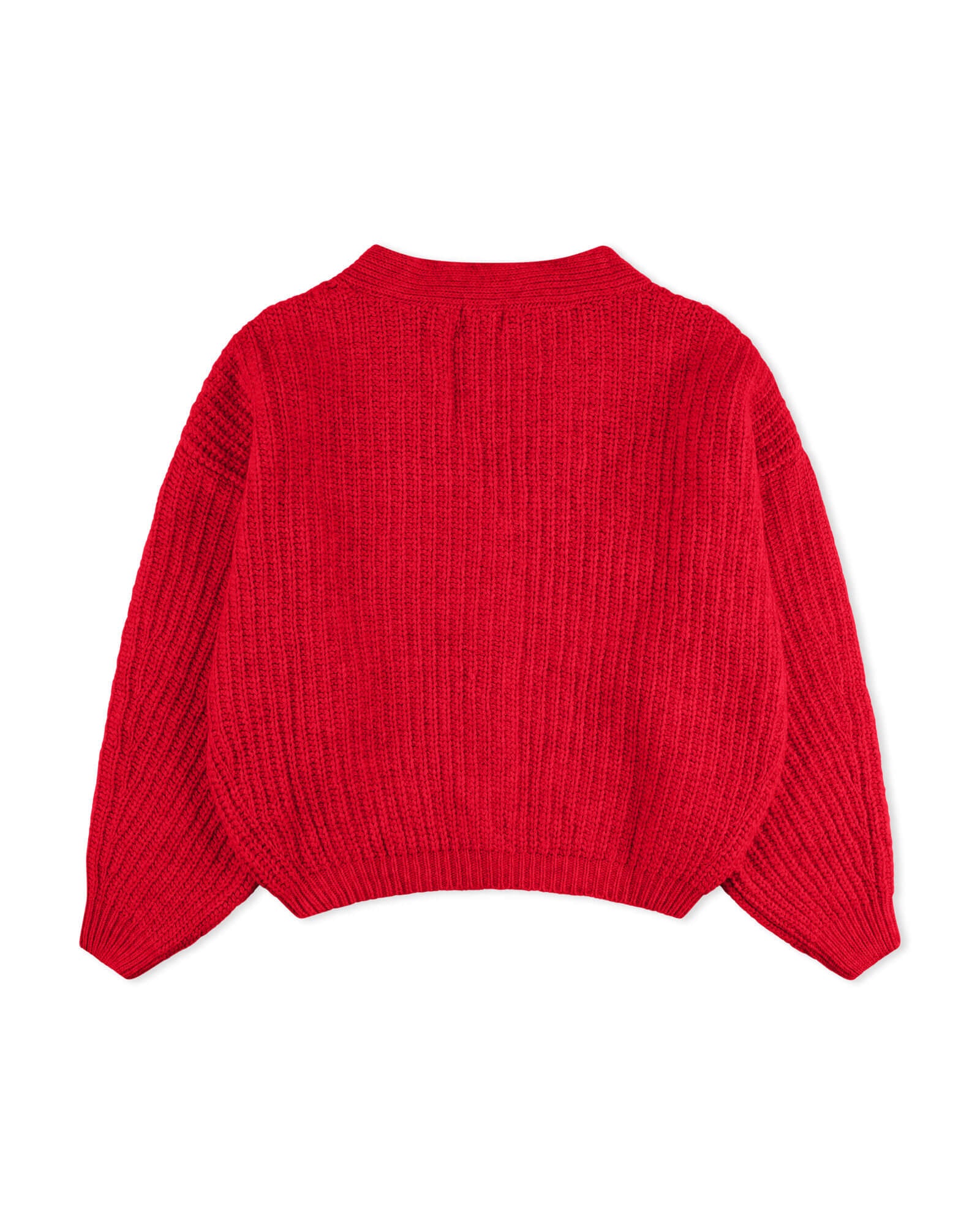 Organic Knit Cardigan poppy
