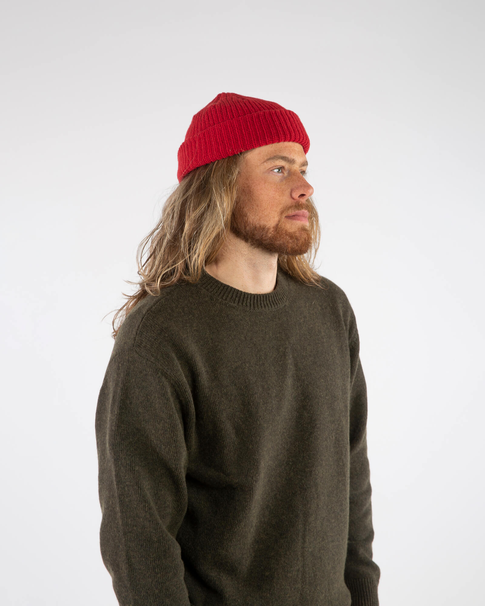 Fisherman Beanie poppy