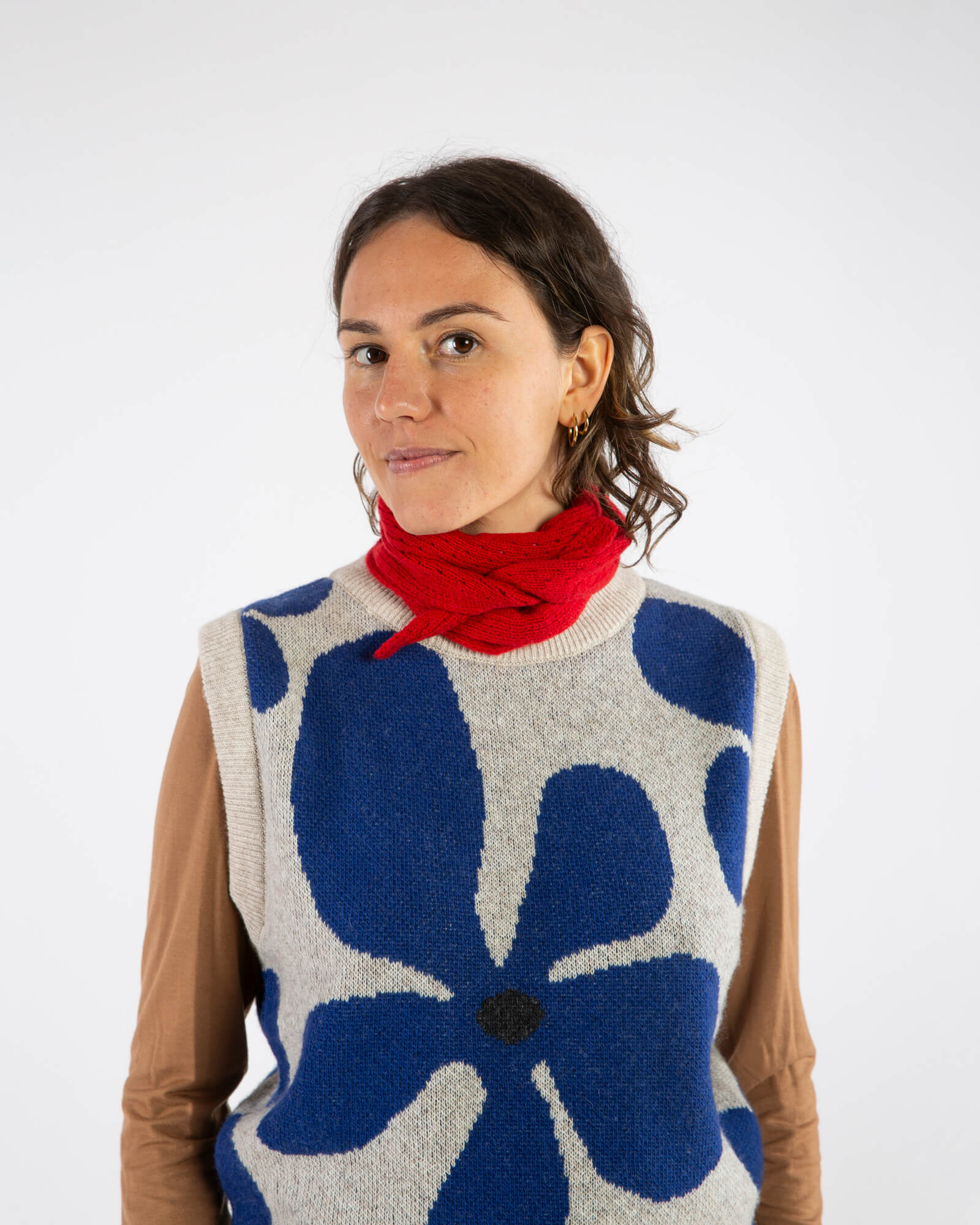 Wool Bandana poppy