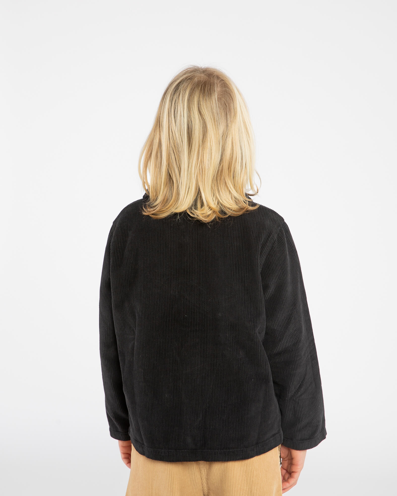 Boxy Corduroy Jacket black