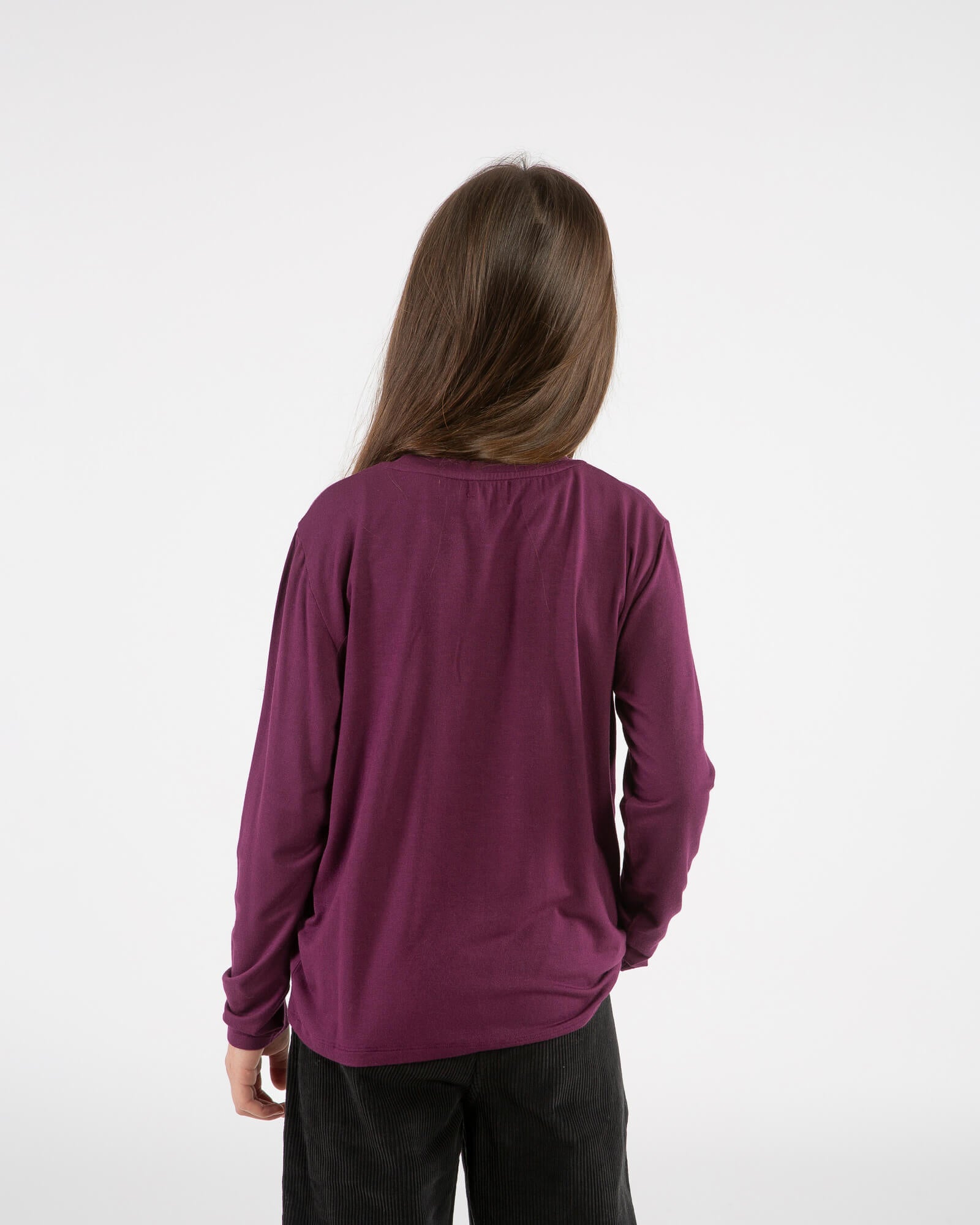 Modal Longsleeve aubergine
