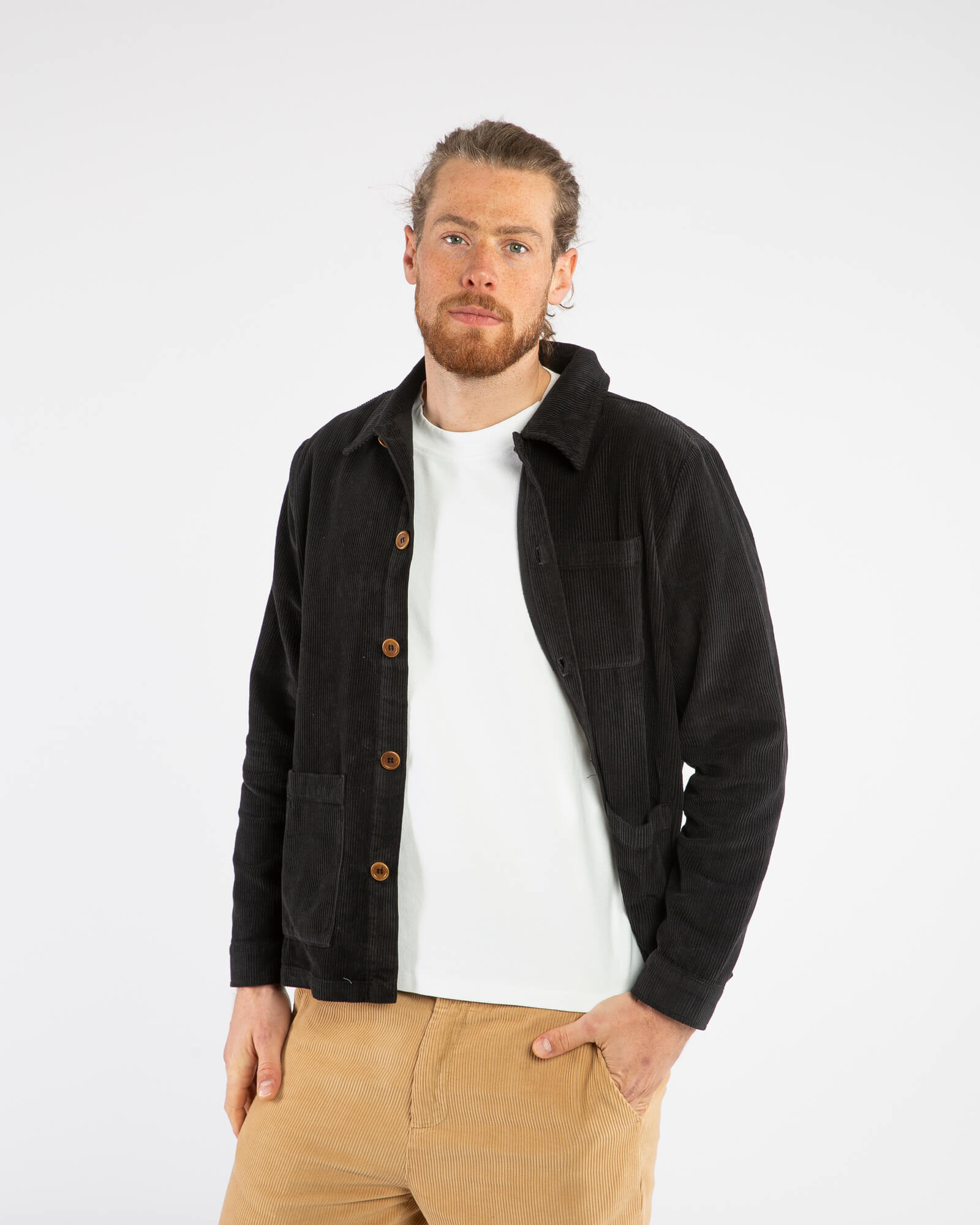 Corduroy Workwear Jacket black