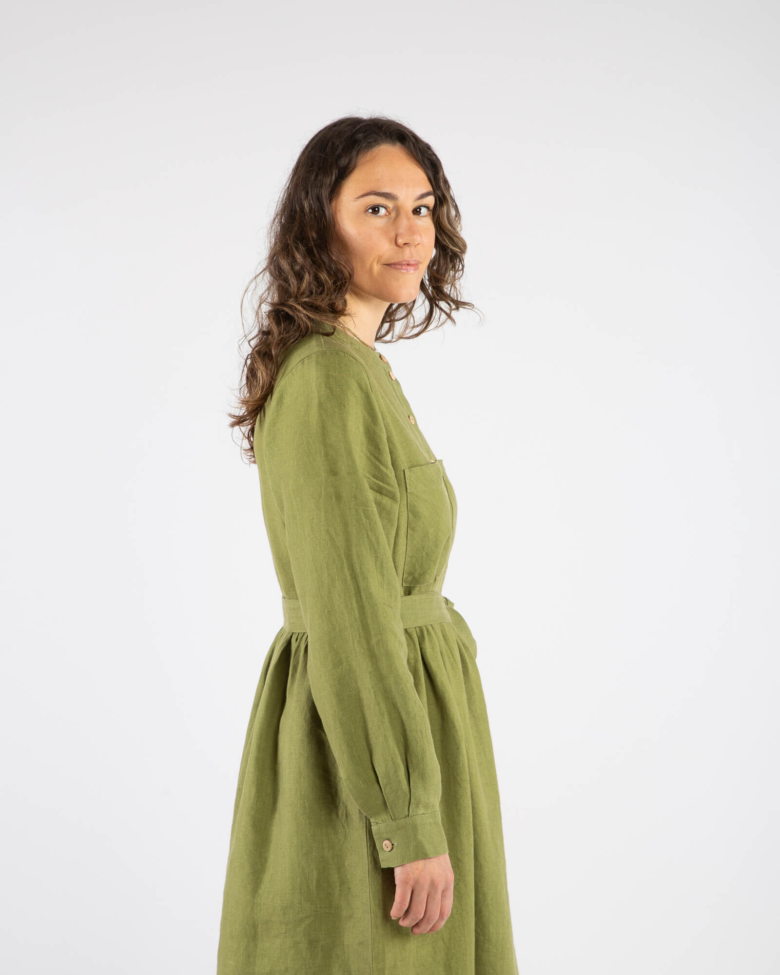 Belted Dress cardamom