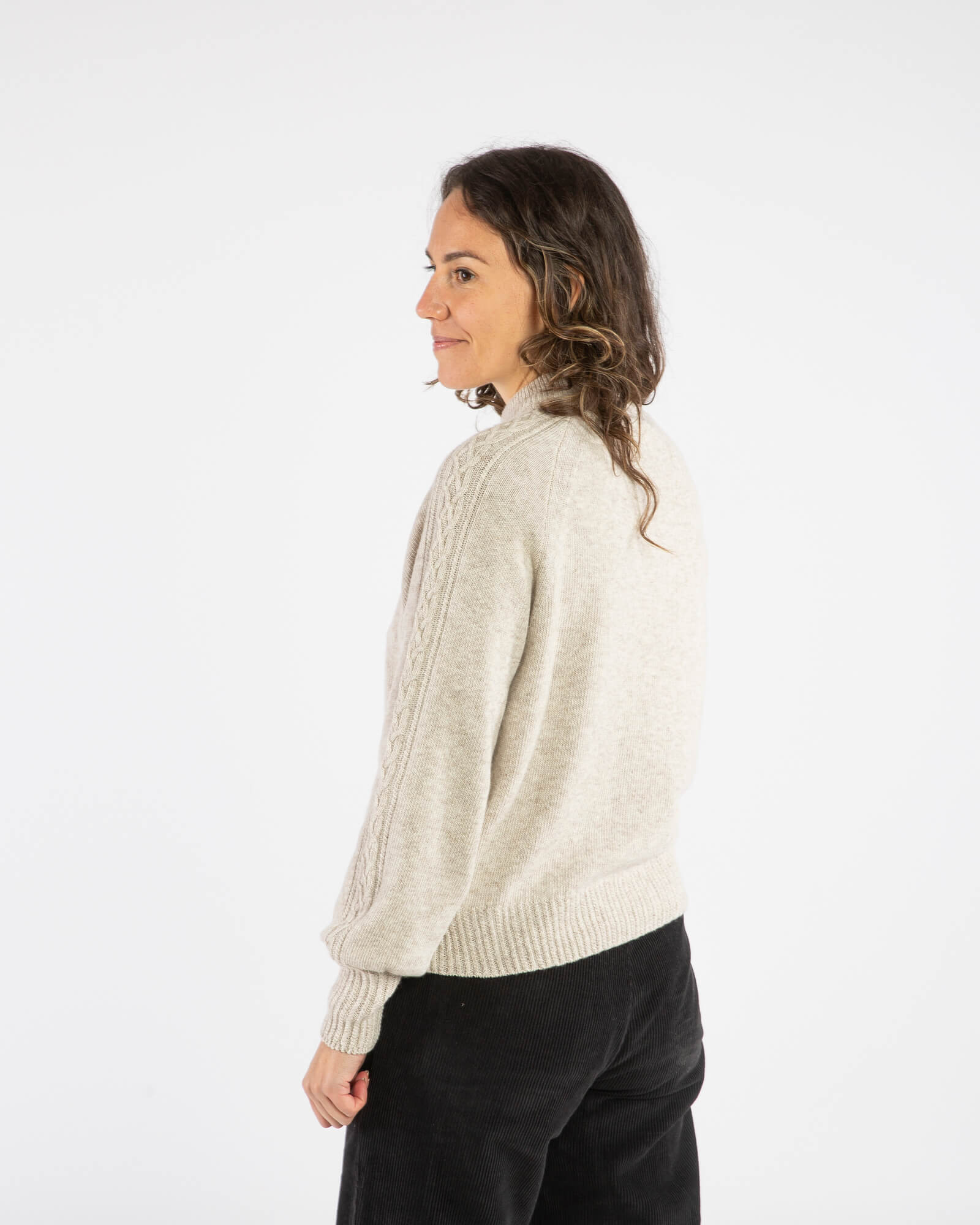 Cable Knit Sweater salt