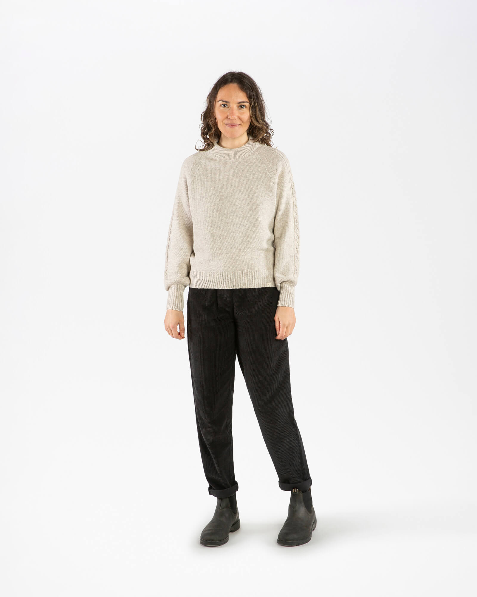 Cable Knit Sweater salt