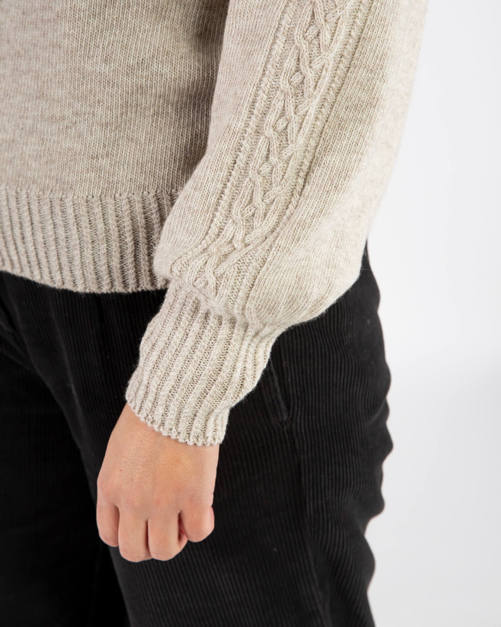 Cable Knit Sweater salt