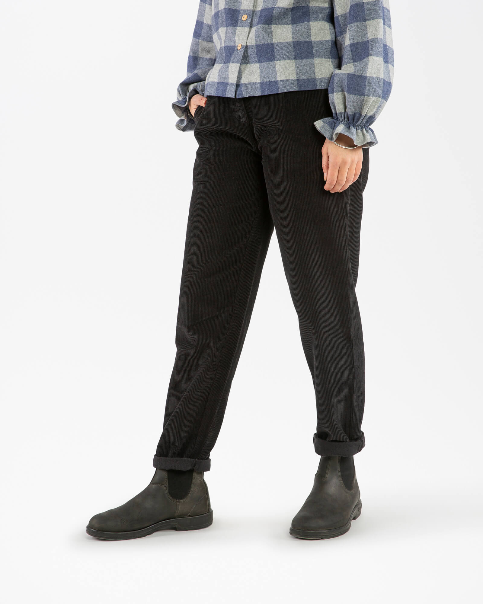 Corduroy Pants black
